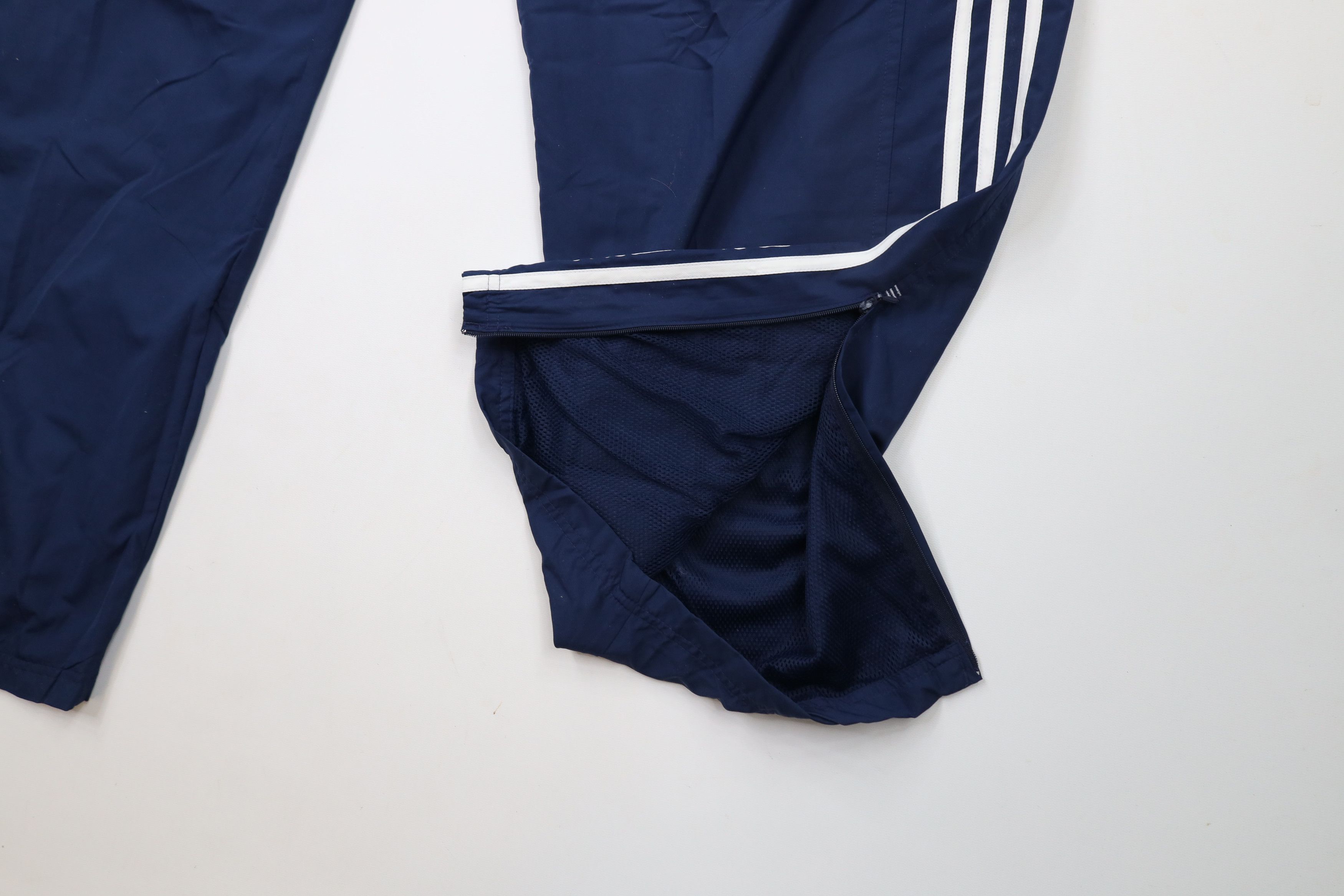 Adidas × Vintage Vintage Y2K 2004 Adidas Striped Lined Wide Leg Pants Blue Size US 40 / EU 56 - 6 Thumbnail