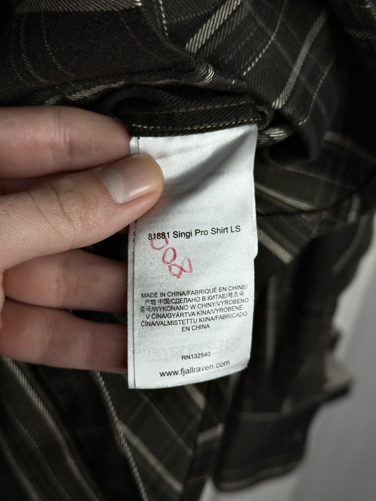 Fjallraven FjallRaven Singi Pro LS Shirt Olive Plaid G-1000 Gorpcore Size US S / EU 44-46 / 1 - 7 Thumbnail
