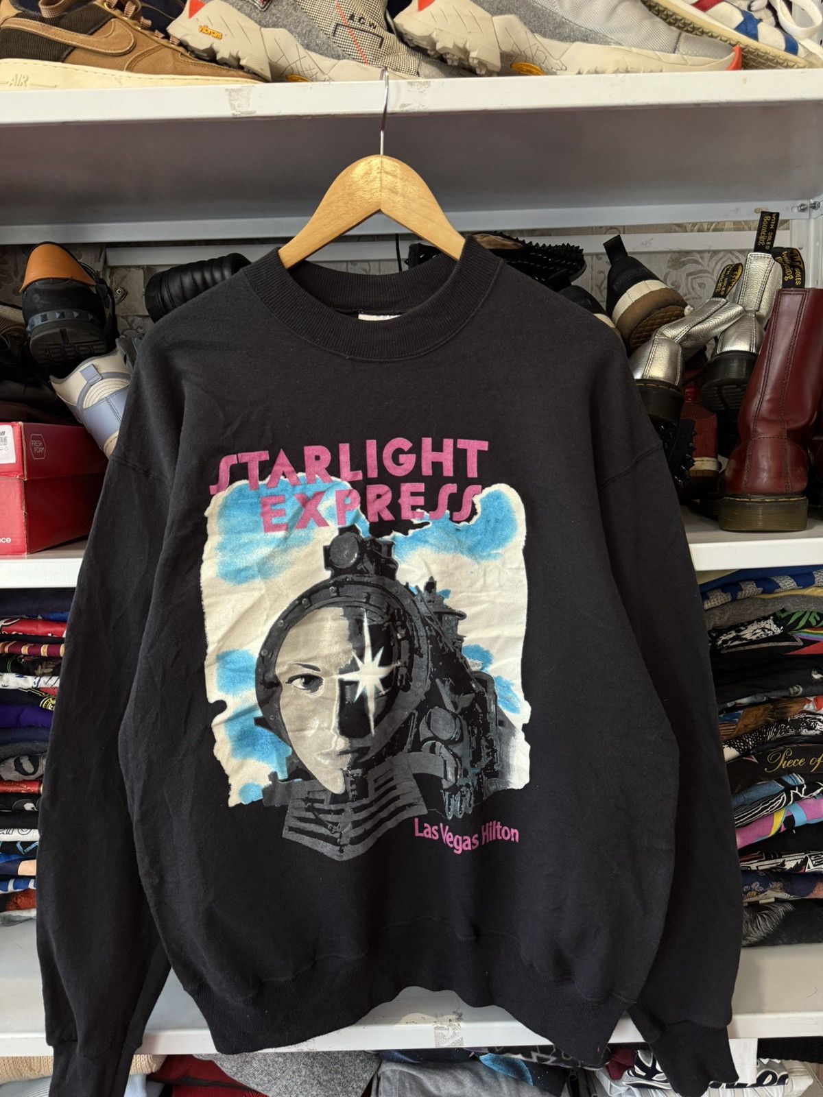 Vintage Vintage Starlight Express Las Vegas Hilton Sweatshirt – 80s Size US L / EU 52-54 / 3 - 20 Thumbnail