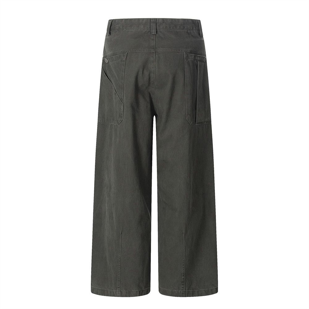 Vintage American loose men's straight casual wide-leg trousers Size US 32 / EU 48 - 2 Thumbnail