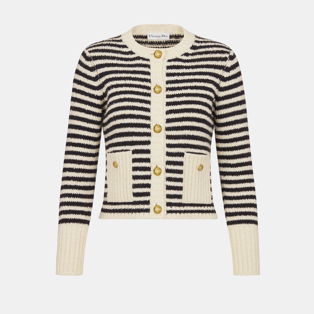 o1bcso1str0225 Marinière Cardigan in Euru/Black