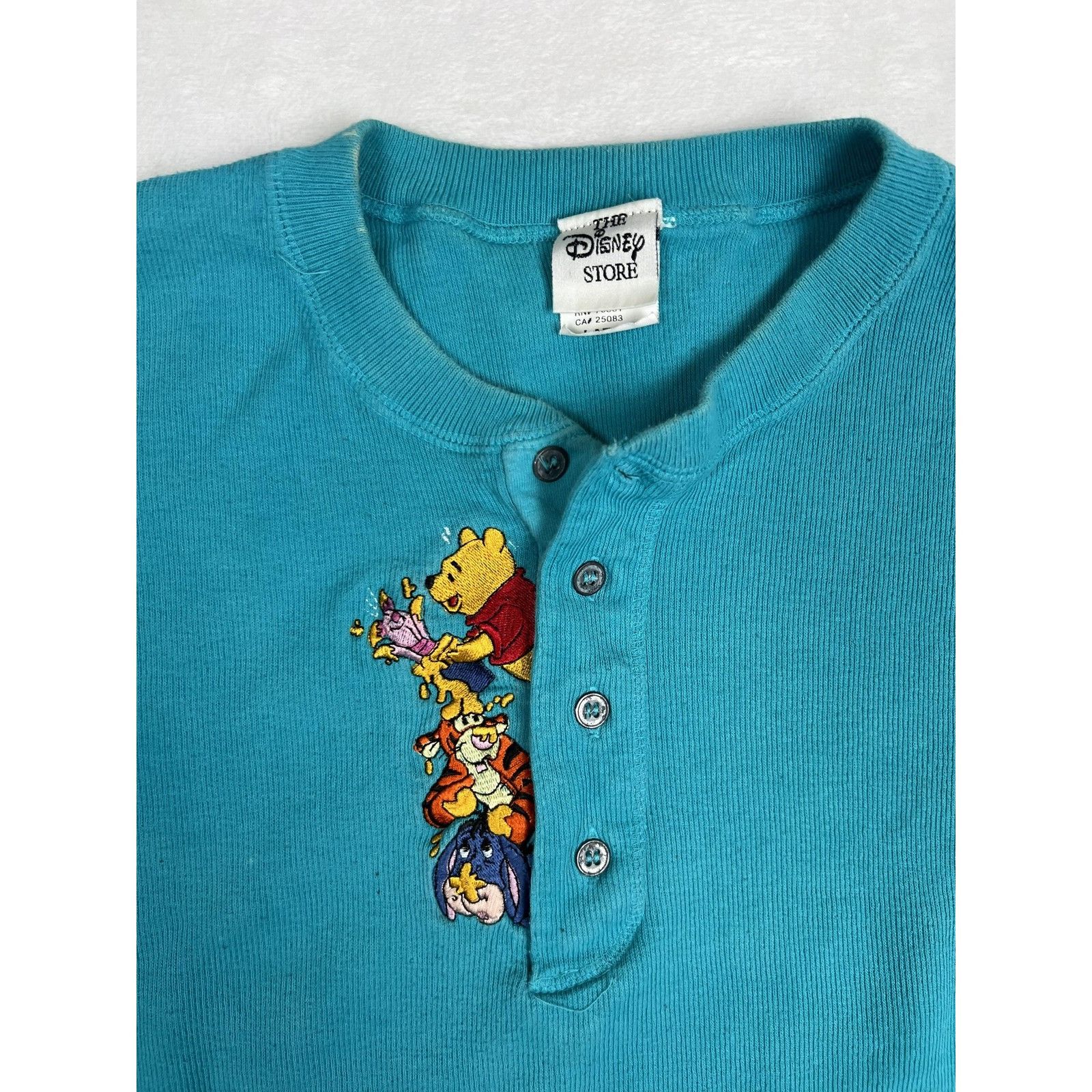 Disney Vintage Disney Winnie Pooh Tigger Shirt Mens Large Blue Ther Size US L / EU 52-54 / 3 - 2 Thumbnail