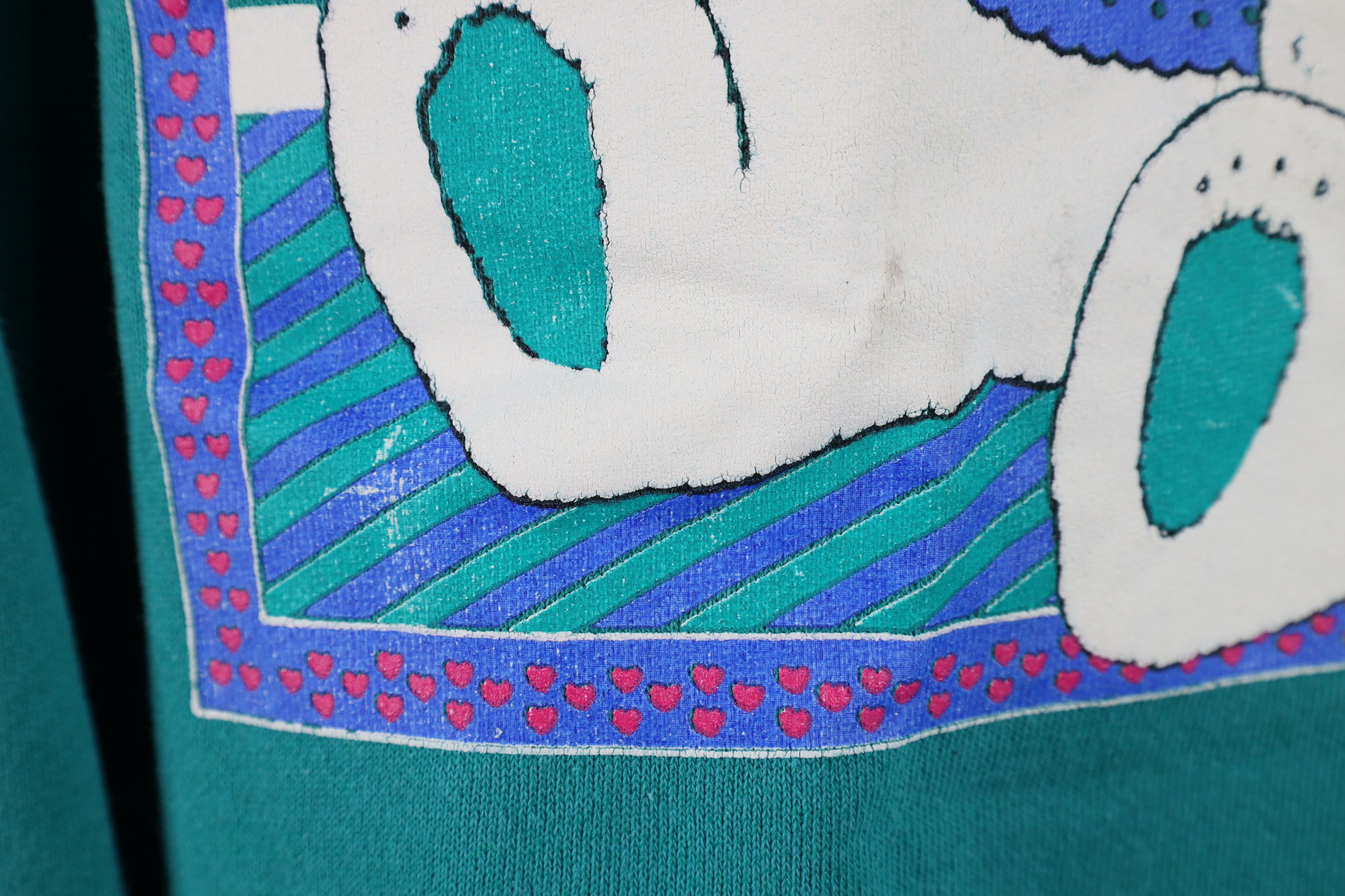 Vintage Vintage 90s Streetwear Christmas Teddy Bear Sweatshirt USA Size 3XL / US 20-22 - 5 Thumbnail