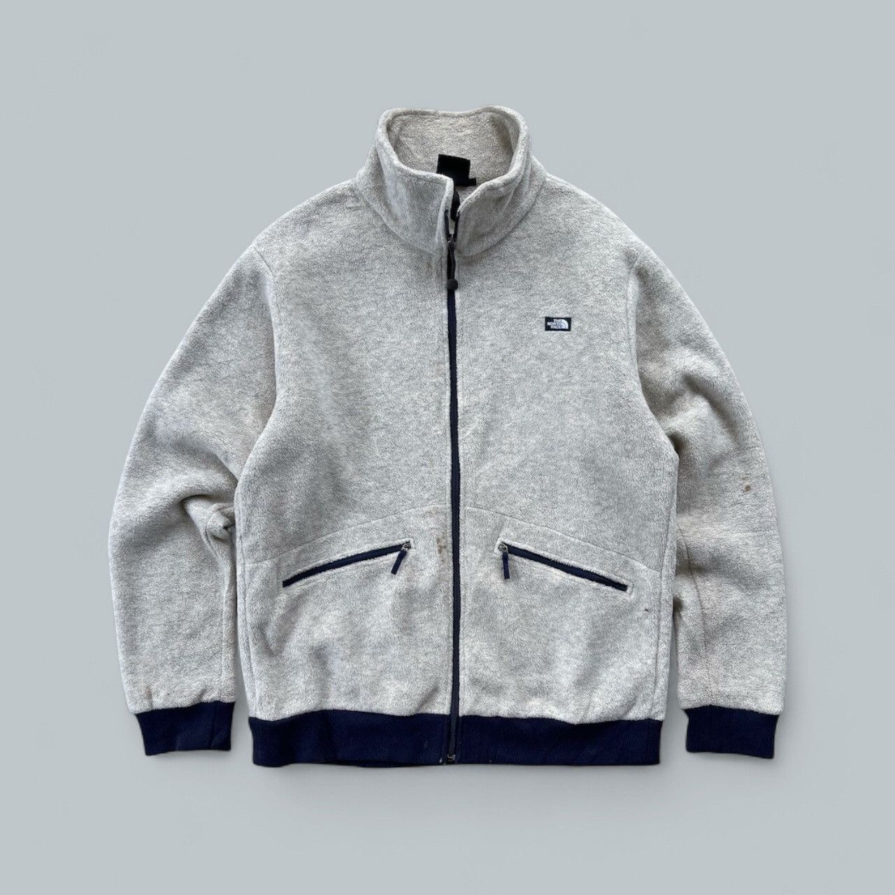 The North Face Vintage The North Face Logo Fleece Jacket Zip Up Size L / US 10 / IT 46 - 4 Thumbnail