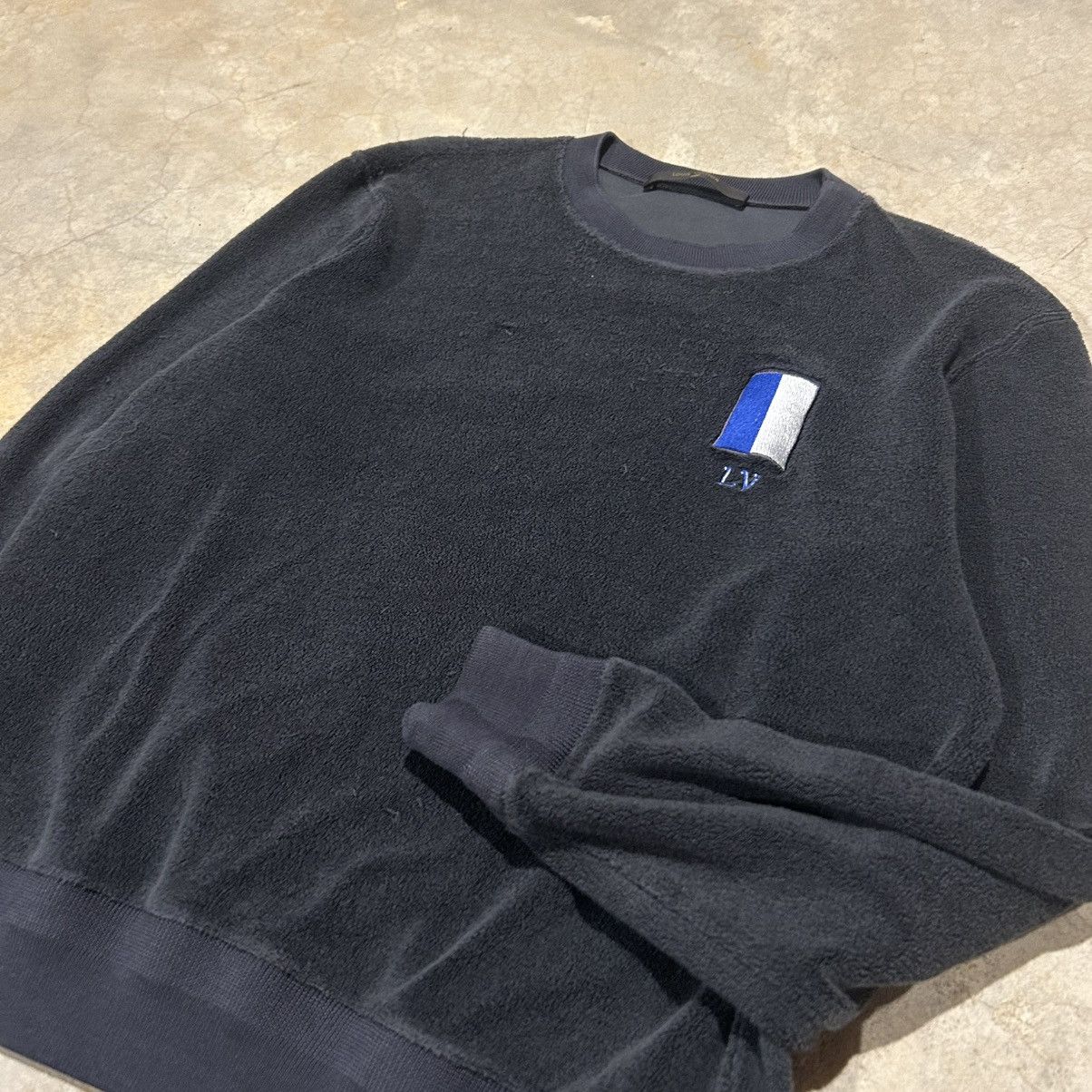 Designer × Louis Vuitton Louis Vuitton SS16 Pile Terry Cloth Embroidered Sweatshirt Size US S / EU 44-46 / 1 - 3 Thumbnail