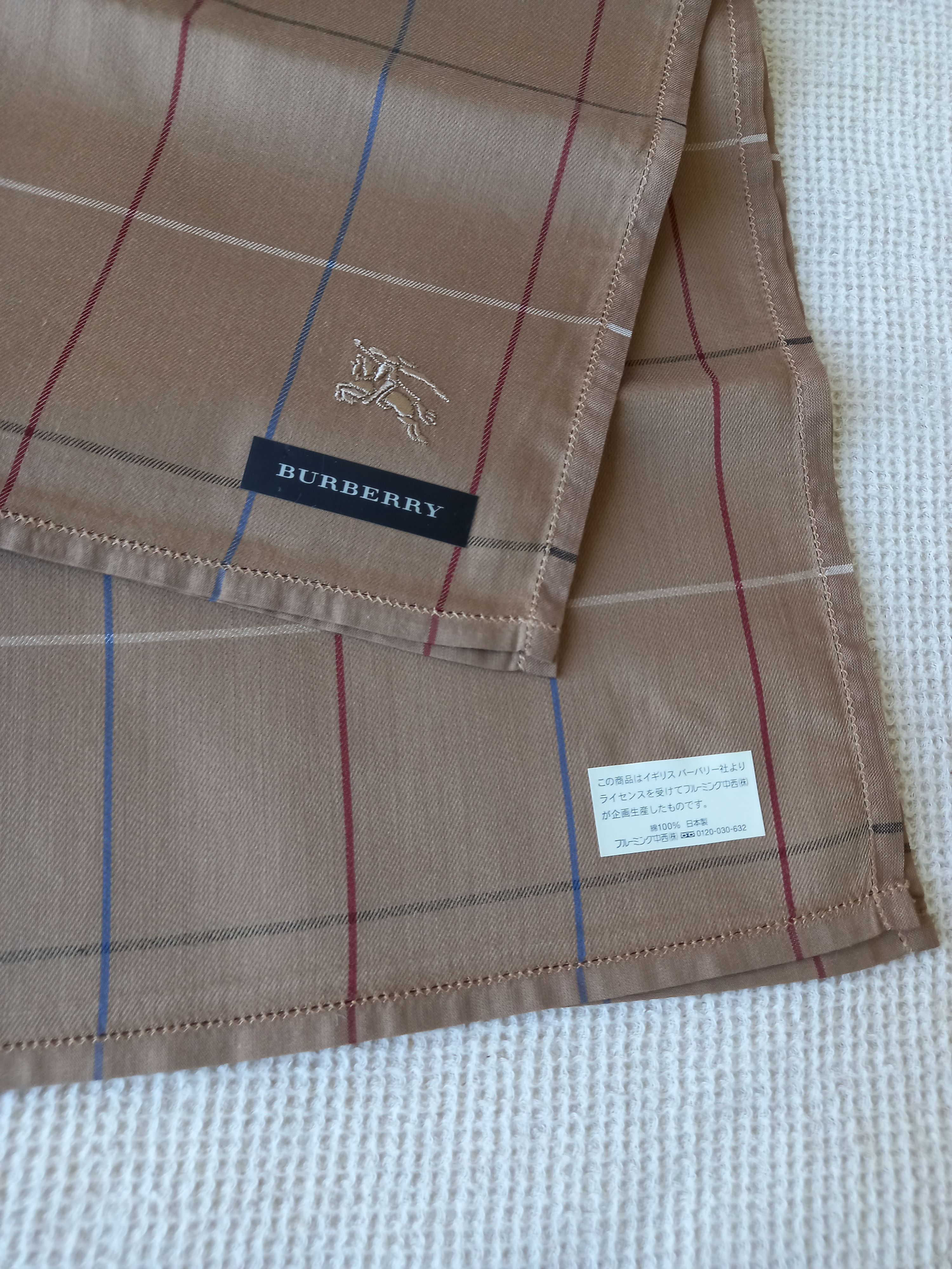 Burberry × Vintage 2 x NEW Burberry Bandana/Handkerchief/Pocket Square Size ONE SIZE - 7 Thumbnail