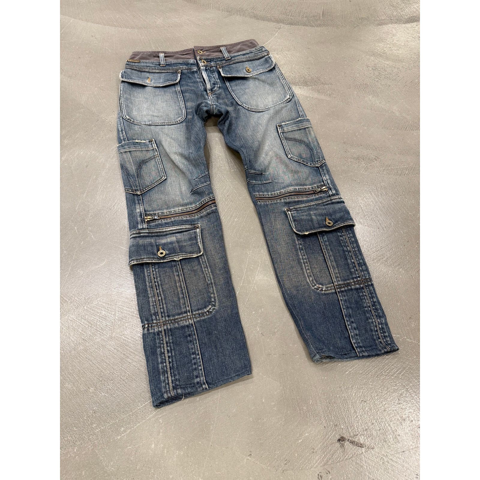 Dolce & Gabbana A/W2003 Dolce & Gabbana double waisted cargo pants Size US 32 / EU 48 - 2 Thumbnail