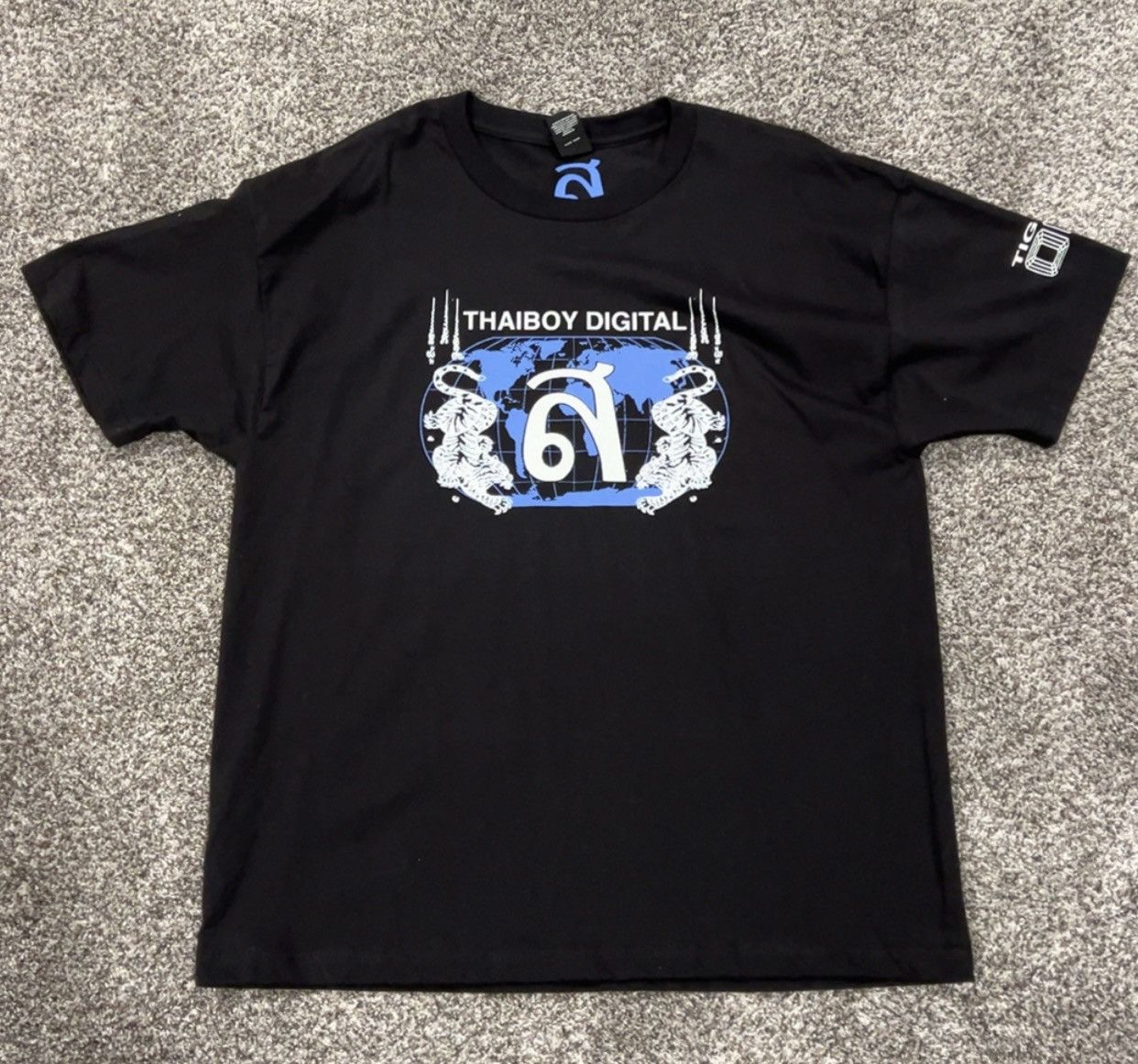 Drain Gang × Yung Lean Thaiboy Digital / Tiger T-shirt Blue | Grailed