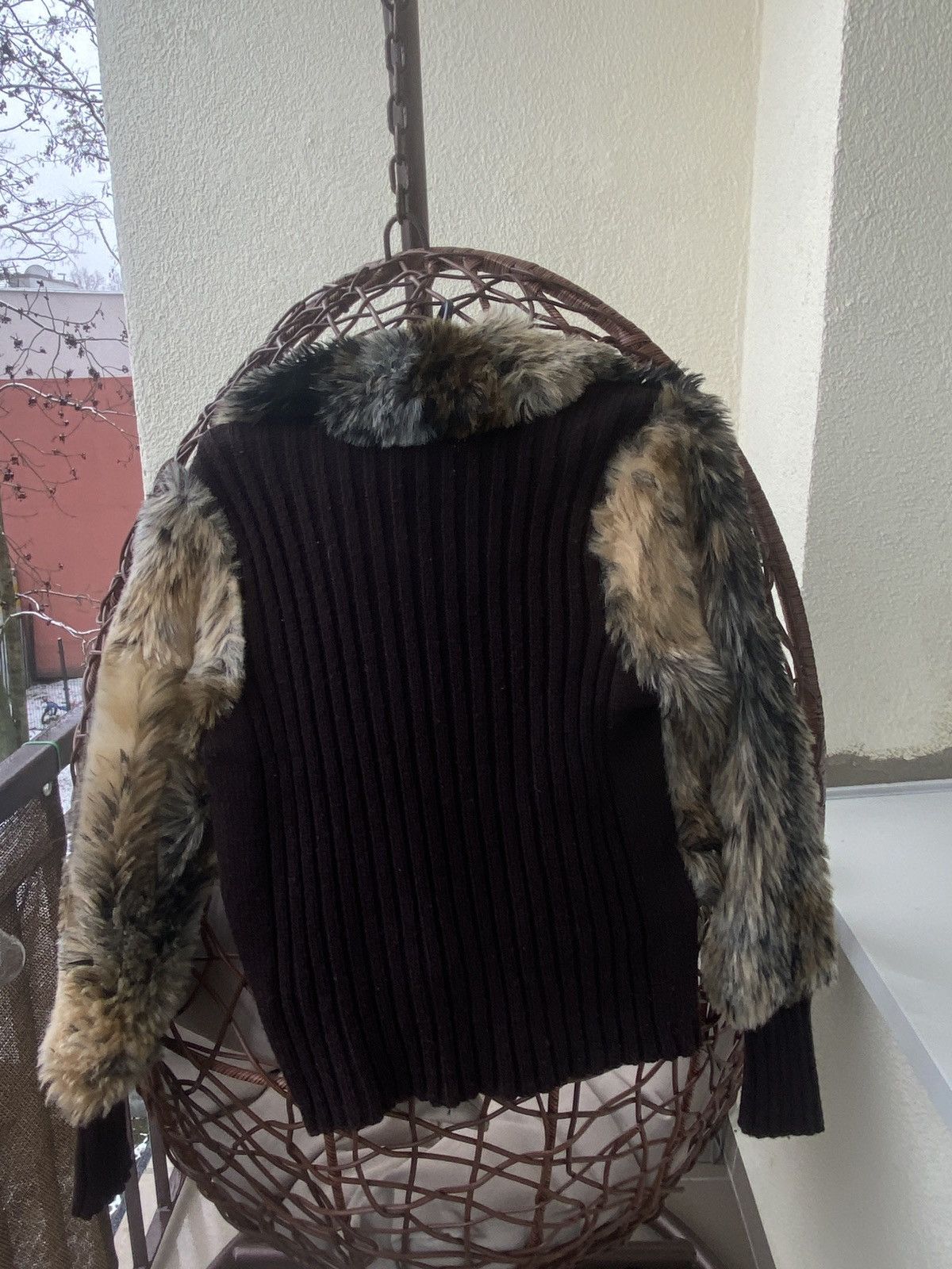 Morgan De Toi Morgan De Toi Y2K Vintage Faux Fur Zip Cardigan Jacket Size S / US 4 / IT 40 - 4 Thumbnail