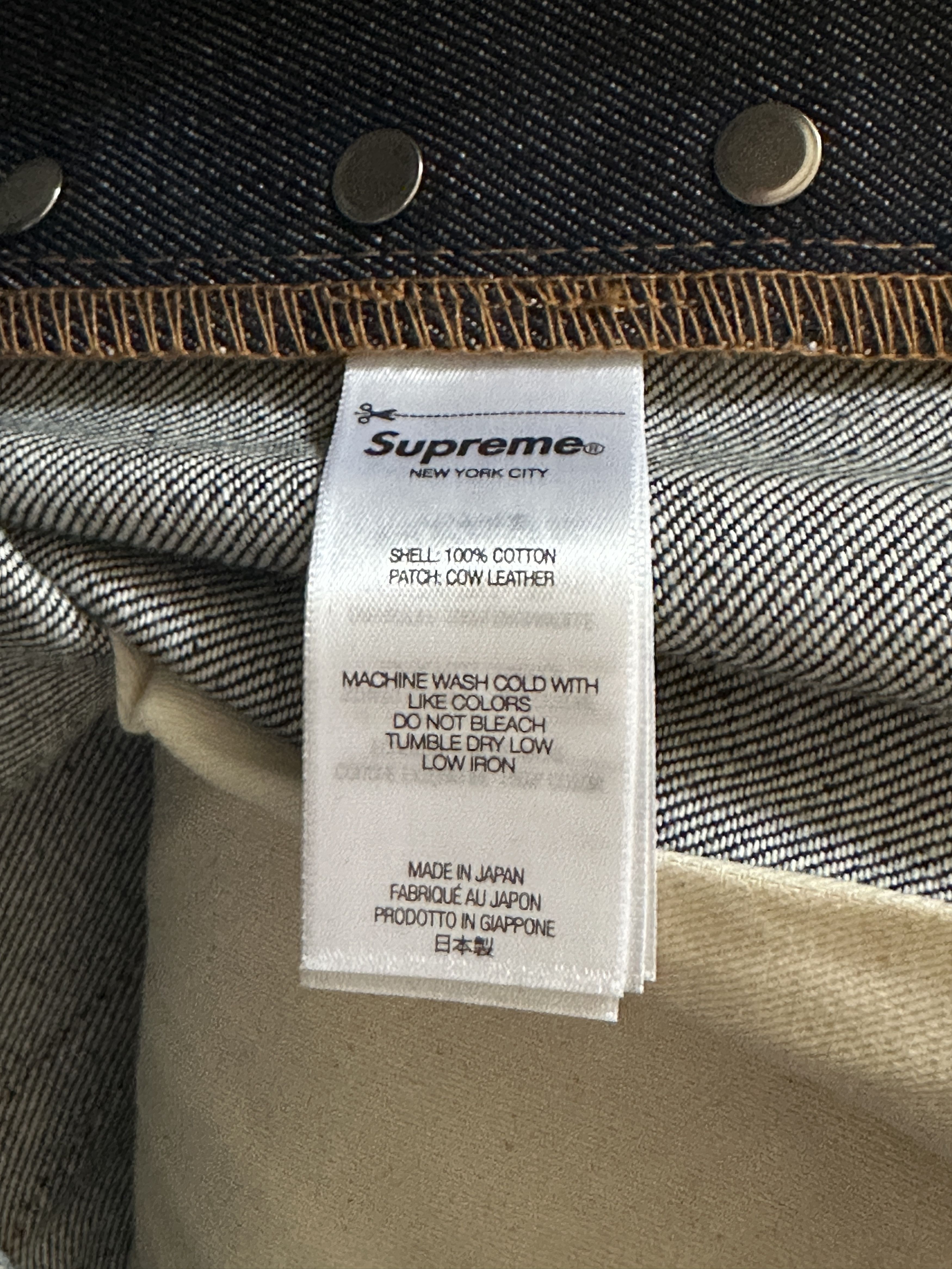 Supreme Rigid Loose Fit Selvedge Jean Size US 34 / EU 50 - 3 Thumbnail