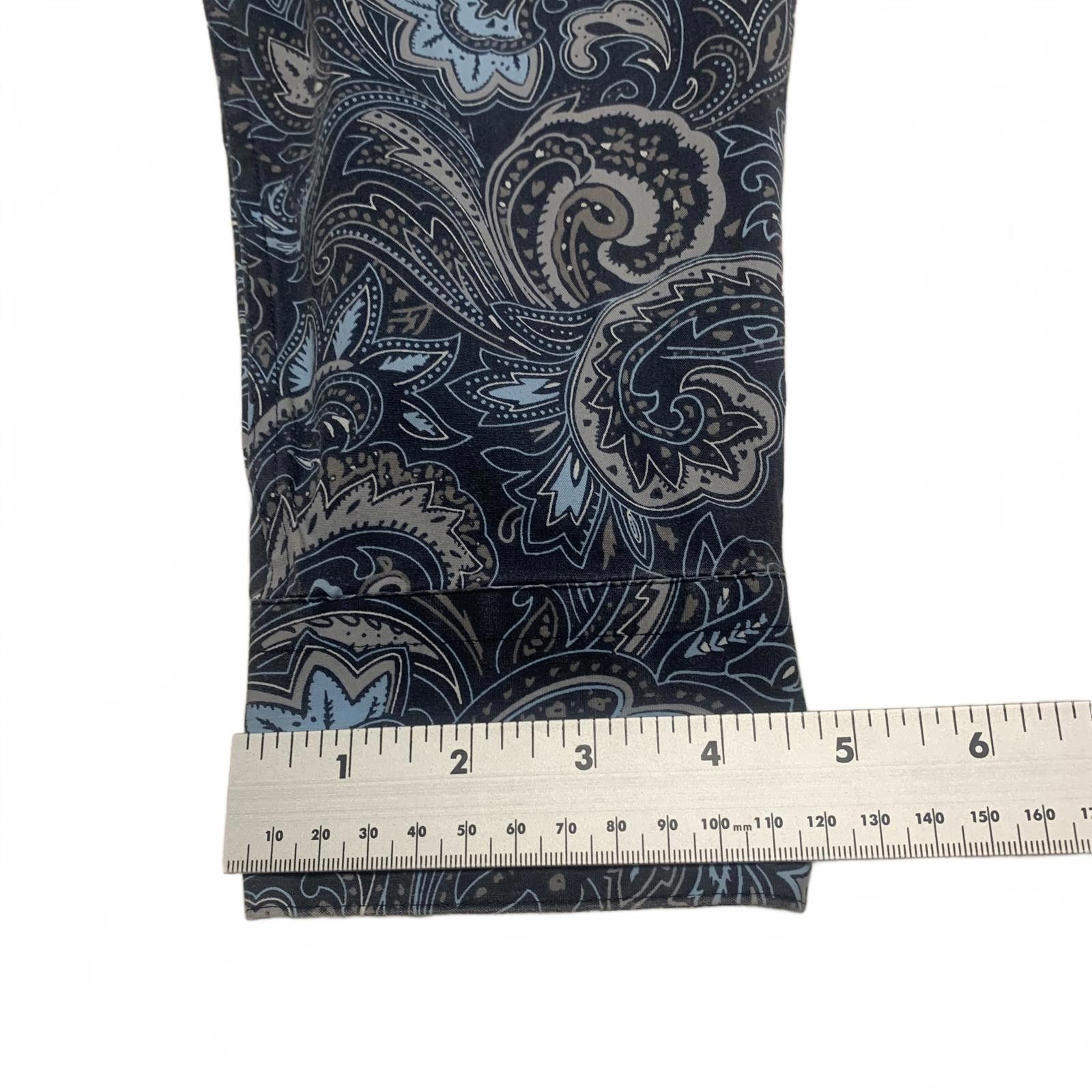 Alfani Alfani Men's XL Blue Paisley Print Long Sleeve Shirt Size US XL / EU 56 / 4 - 11 Thumbnail