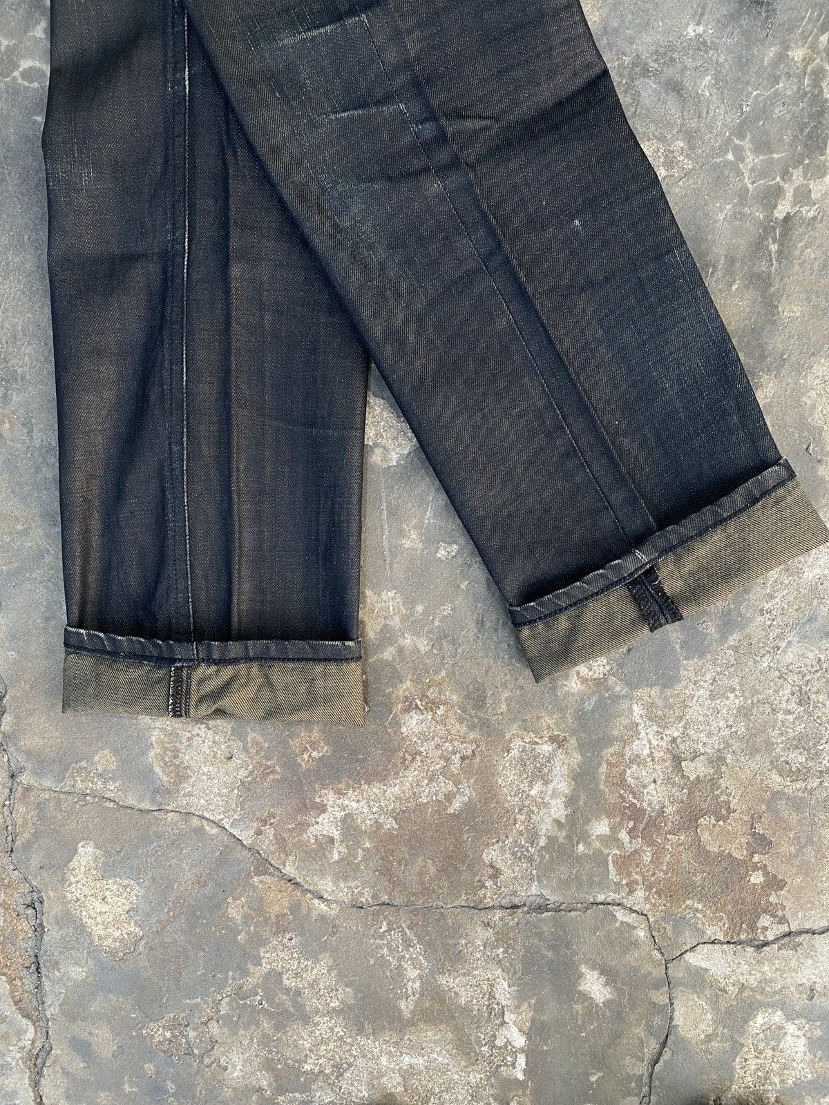 Lee Vintage Lee Rider Zipper Buckle Black Sun Faded Denim Size US 30 / EU 46 - 16 Thumbnail
