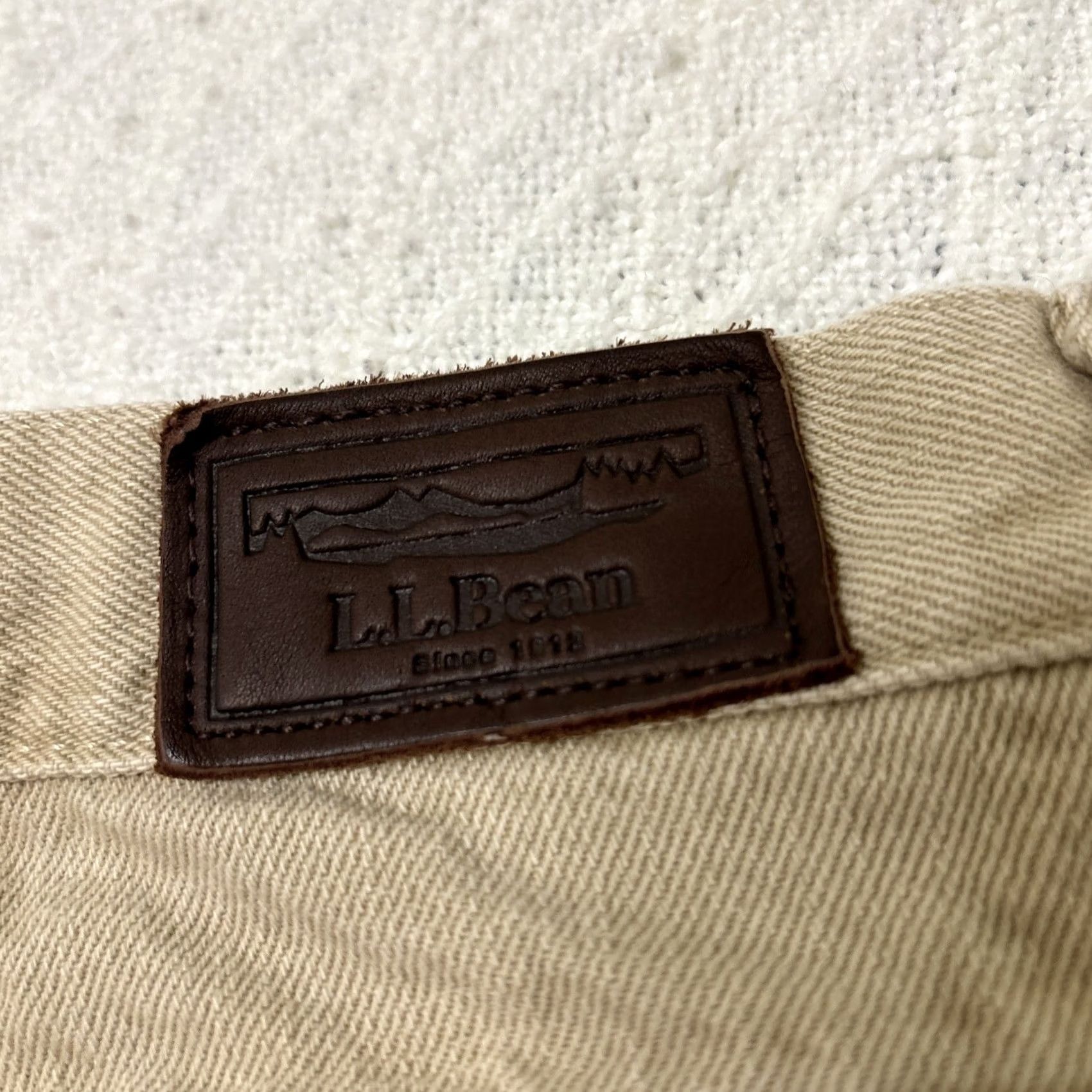 Vintage VINTAGE LL Bean Jeans Classic Fit Size 40 X 32 Beige Blanket Lined 90s Men Denim Straight Size US 40 / EU 56 - 7 Thumbnail