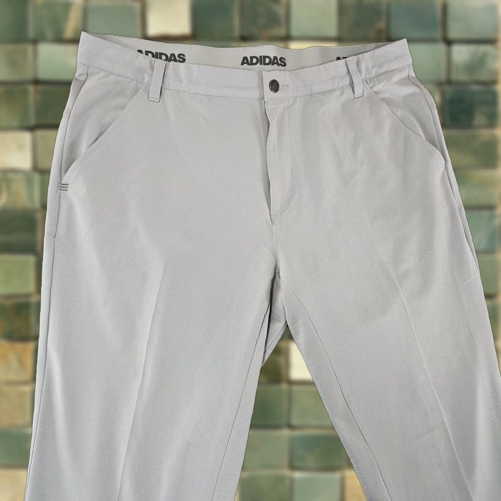 Adidas Adidas Pants Mens 36x32 Gray Golf Stretch Performance Flat Front Lightweight Pants Mens 36 Gray Golf Stretch Flat Front Size US 36 / EU 52 - 1 Thumbnail