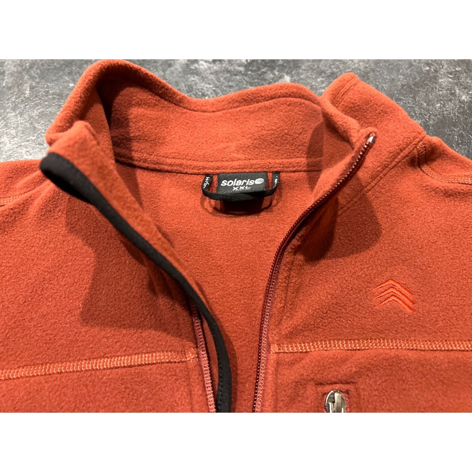 Vintage VINTAGE Solaris Jacket Men 2XL Fleece Red Brown Polyester Size US XXL / EU 58 / 5 - 4 Thumbnail