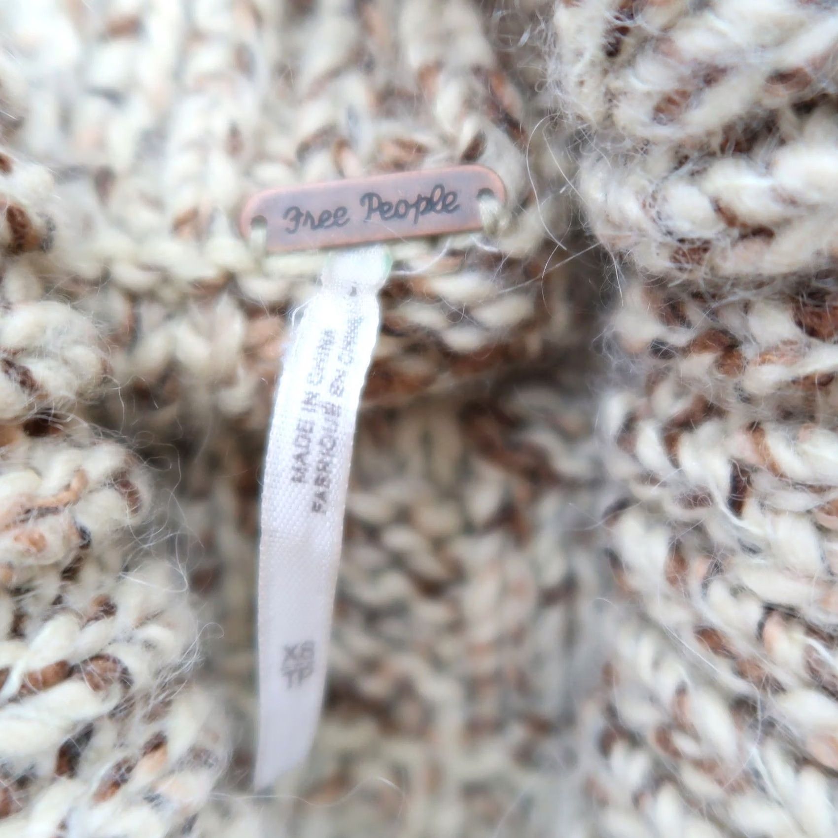 Free People Free People tan brown marled knit turtleneck sweater XS Size XS / US 0-2 / IT 36-38 - 7 Thumbnail