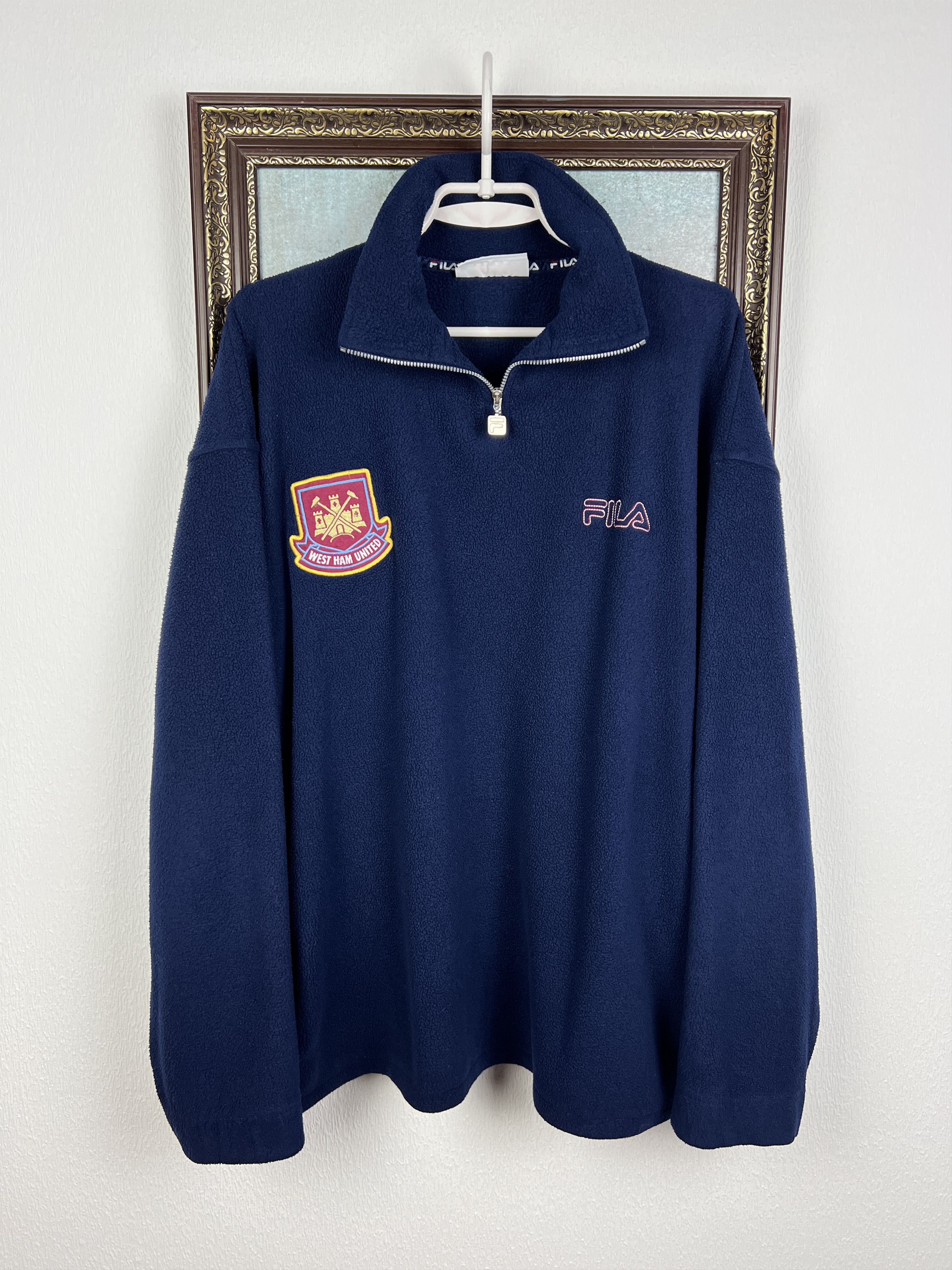 Fila Fila West Ham United Football Fleece Jacket Soccer Track Top Size US L / EU 52-54 / 3 - 1 Thumbnail