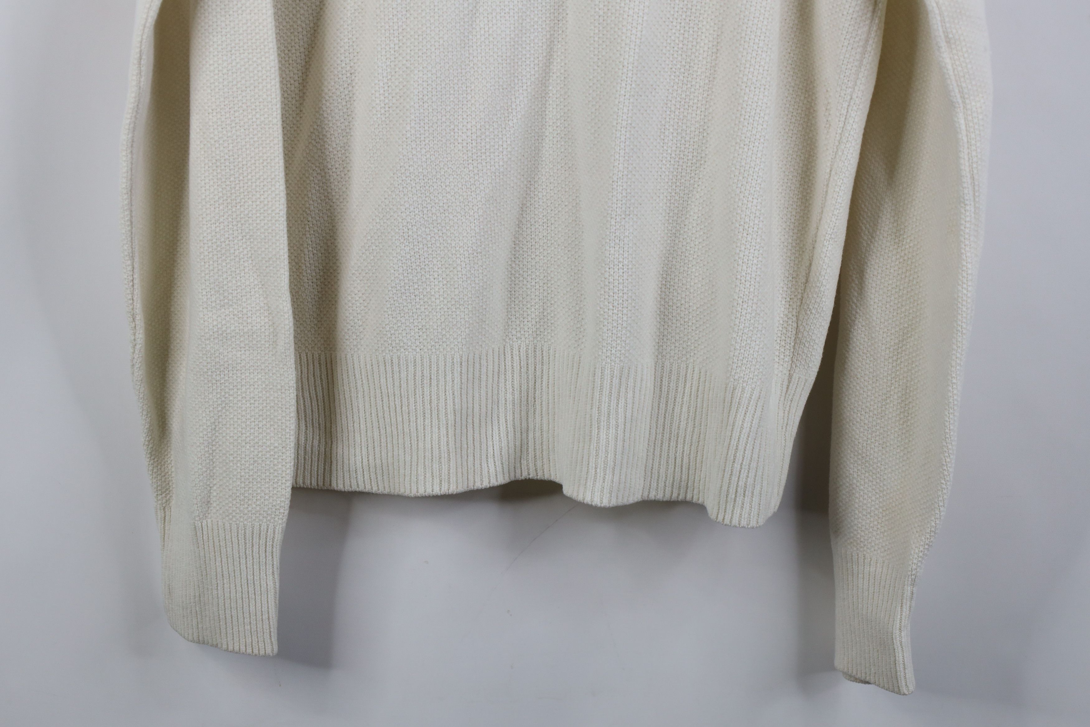 Pierre Cardin Vintage 70s 80s Pierre Cardin Knit V-Neck Sweater Cream USA Size US L / EU 52-54 / 3 - 14 Thumbnail
