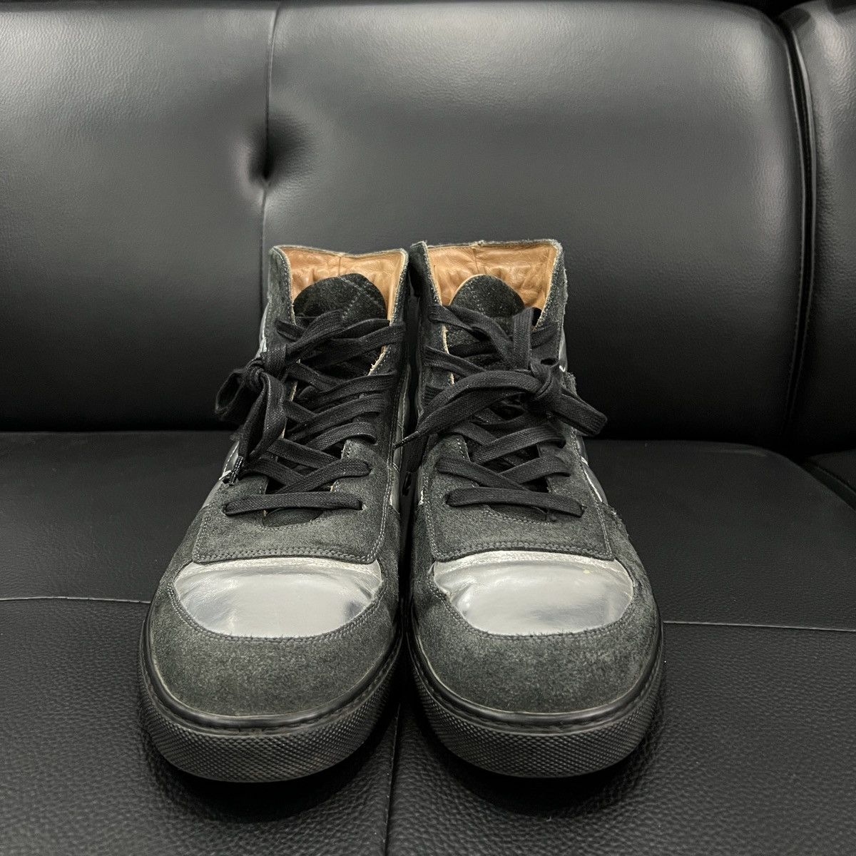 Marc Jacobs Marc Jacobs Metallic Suede High-Top Sneakers Size US 7 / EU 40 - 6 Thumbnail