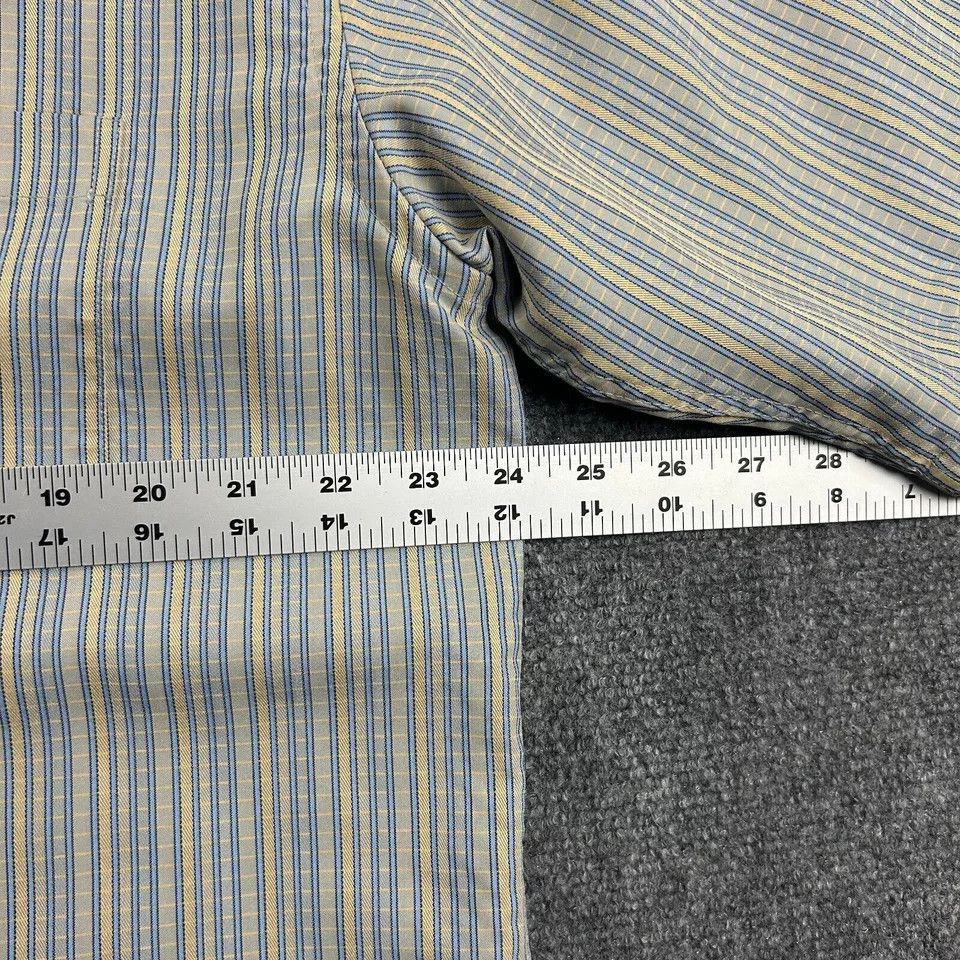 BUGATCHI Bugatchi Uomo Shirt Mens XL Striped Button Up Pocket Modal Size US XL / EU 56 / 4 - 5 Thumbnail