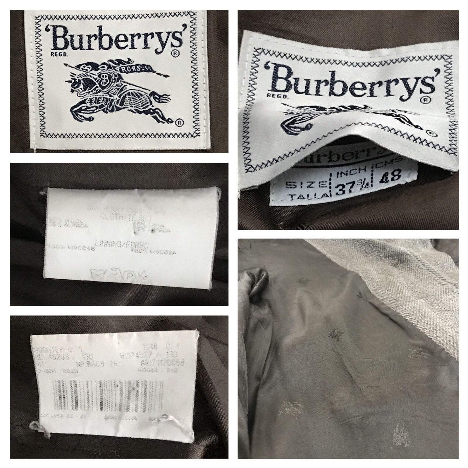 Burberry burberry's trench coat ALPACA WOOL tweed overcoat womens Size XL / US 12-14 / IT 48-50 - 11 Thumbnail