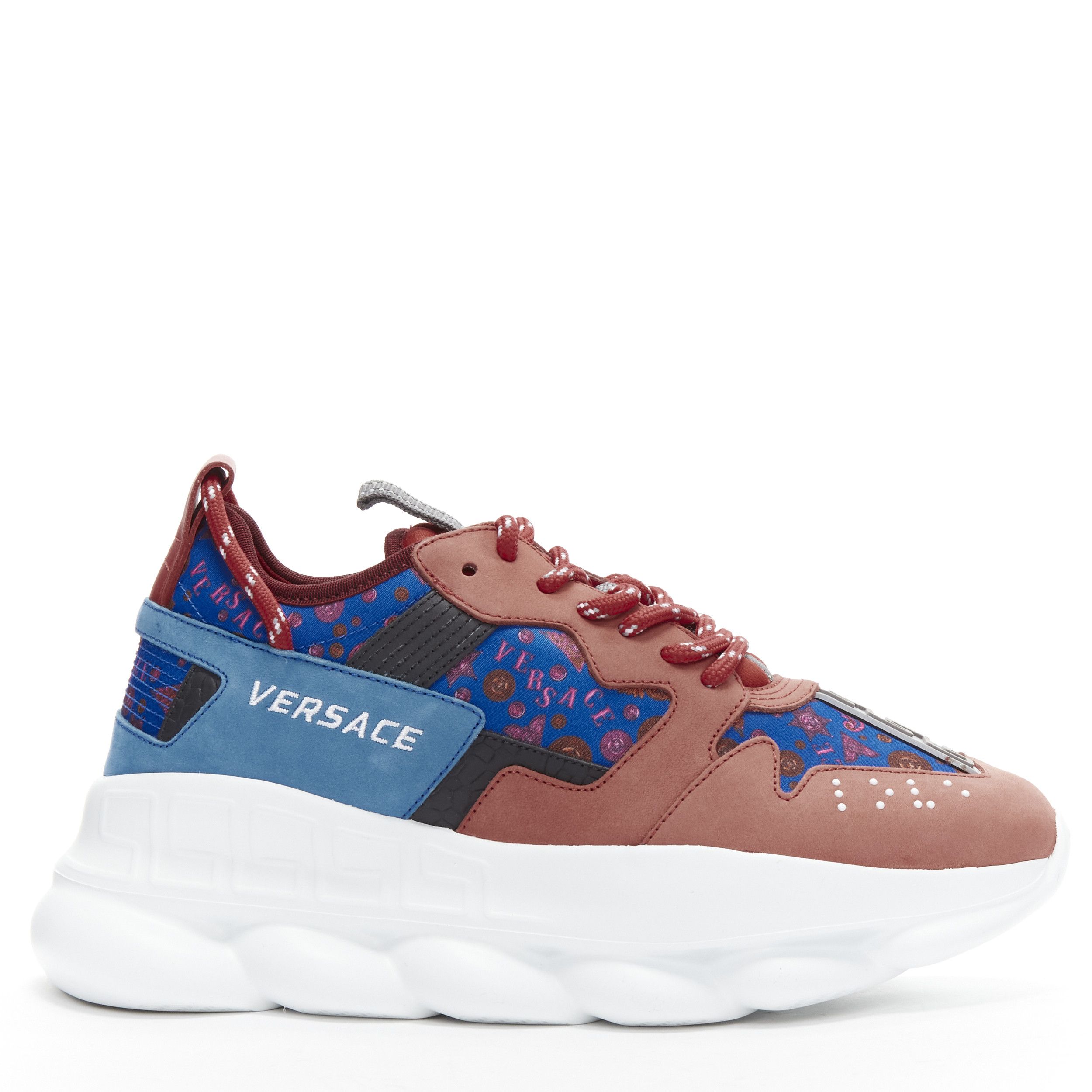Versace new VERSACE Chain Reaction Salehe Bembury Red Medallion blue sneaker EU40.5 Size US 7.5 / EU 40-41 - 1 Thumbnail
