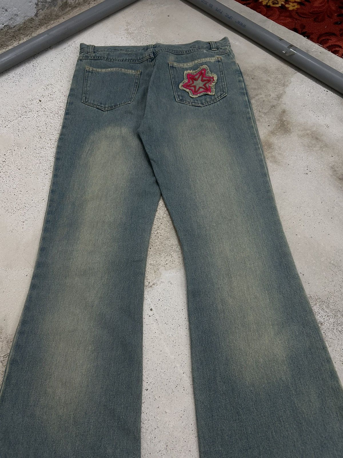 Tornado Mart Active Co. Denim Flare Jean Art Embroidery Size US 30 / EU 46 - 9 Thumbnail