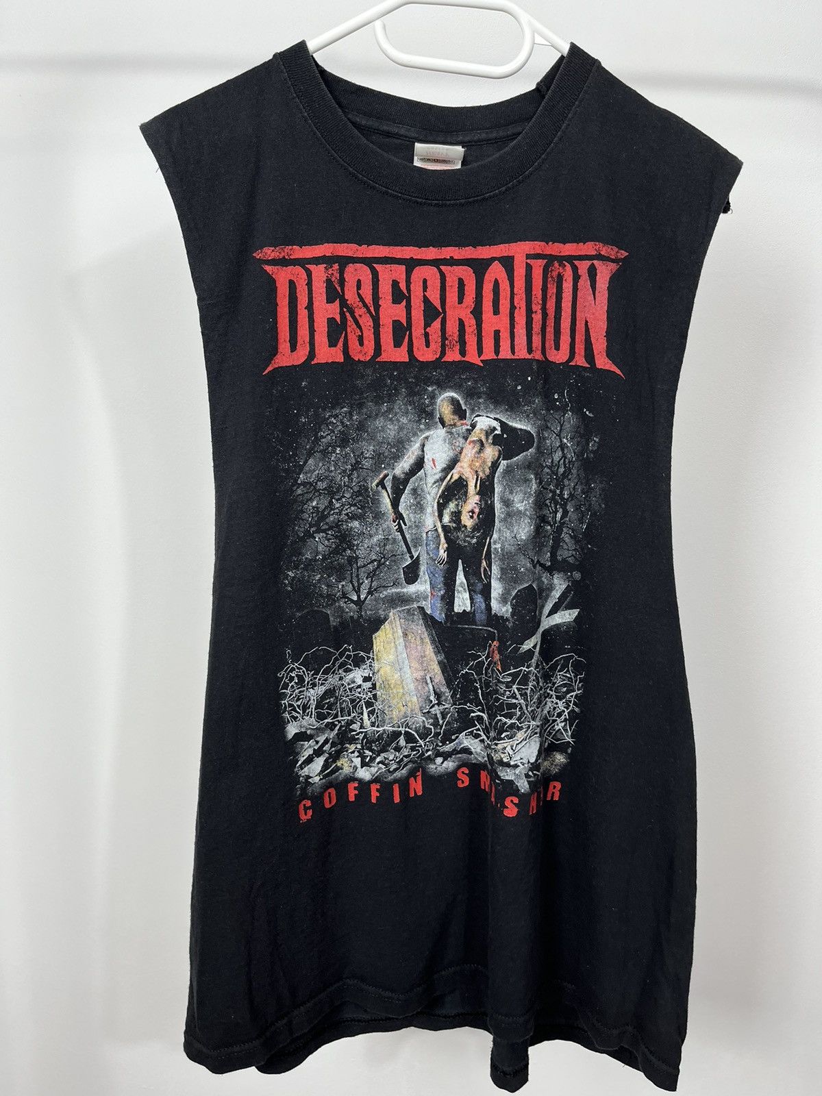 Band Tees × Vintage Vintage 2000’s Desecration Band Rock Sleeveless Tank Top Size US XL / EU 56 / 4 - 1 Thumbnail