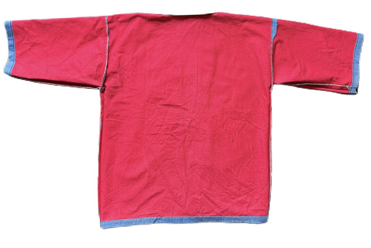 Visvim JAPANESE STYLE KIMONO DENIM JACKET BUTTON LESS RED INSIDE Size US M / EU 48-50 / 2 - 6 Thumbnail