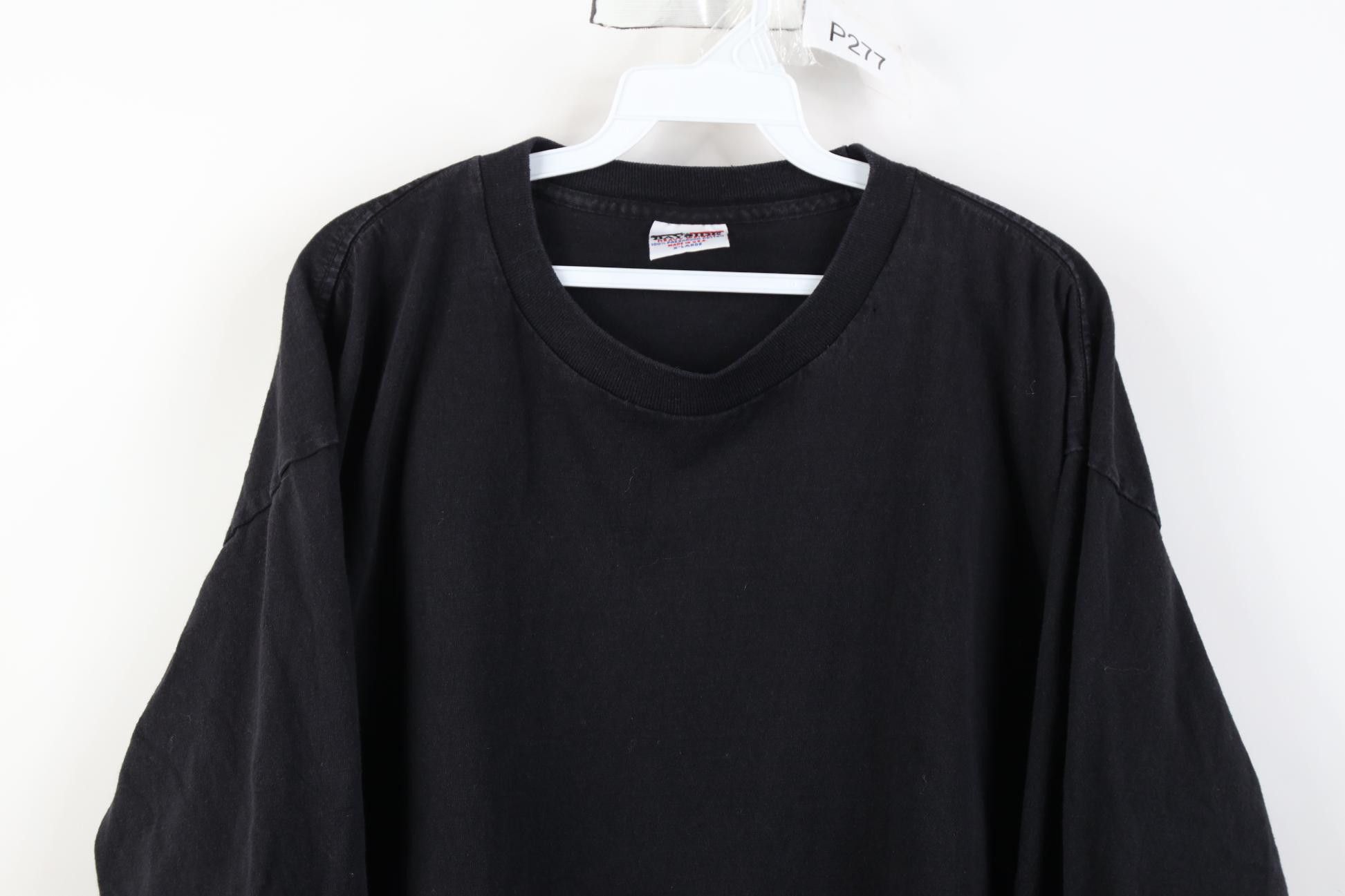 Vintage Vintage 90 Streetwear Heavyweight Long Sleeve T-Shirt USA Size US XL / EU 56 / 4 - 2 Thumbnail