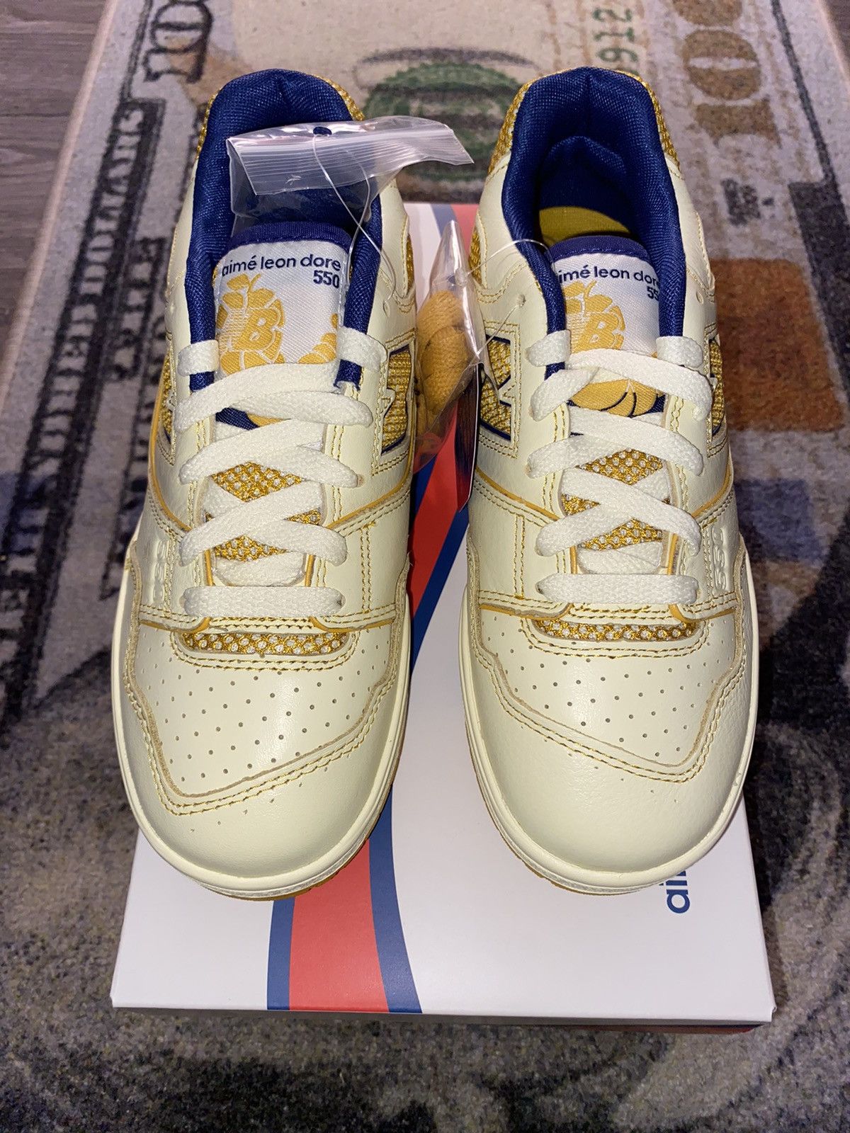 Aime Leon Dore × New Balance New Balance 550 Aime Leon Dore Masaryk Community Gym Yellow Size US 6.5 / IT 36.5 - 3 Thumbnail