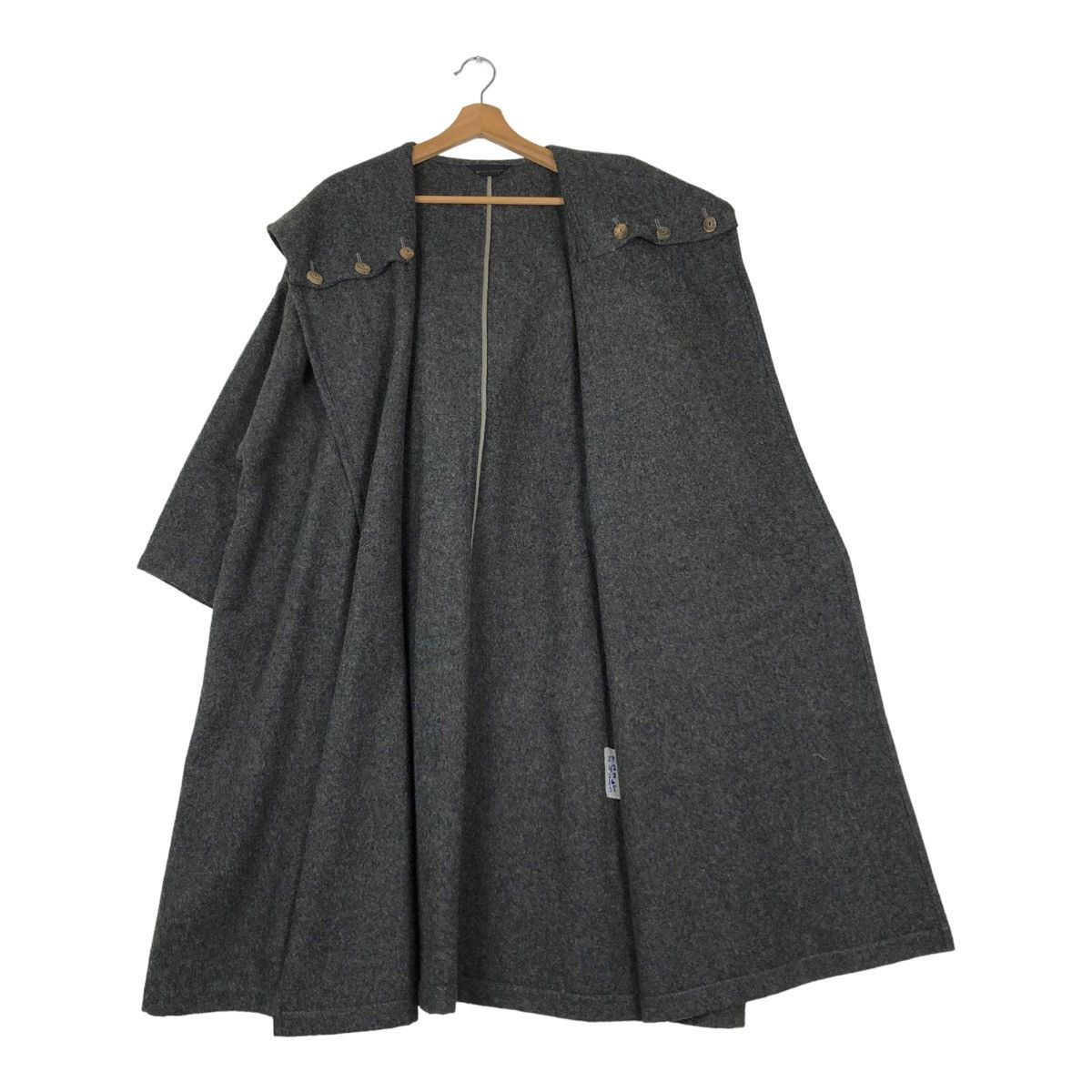 Comme des Garcons 🔥VINTAGE 80’s COMME DES GARCONS WOOL DOUBLE BREAST HOODIE Size US L / EU 52-54 / 3 - 10 Thumbnail