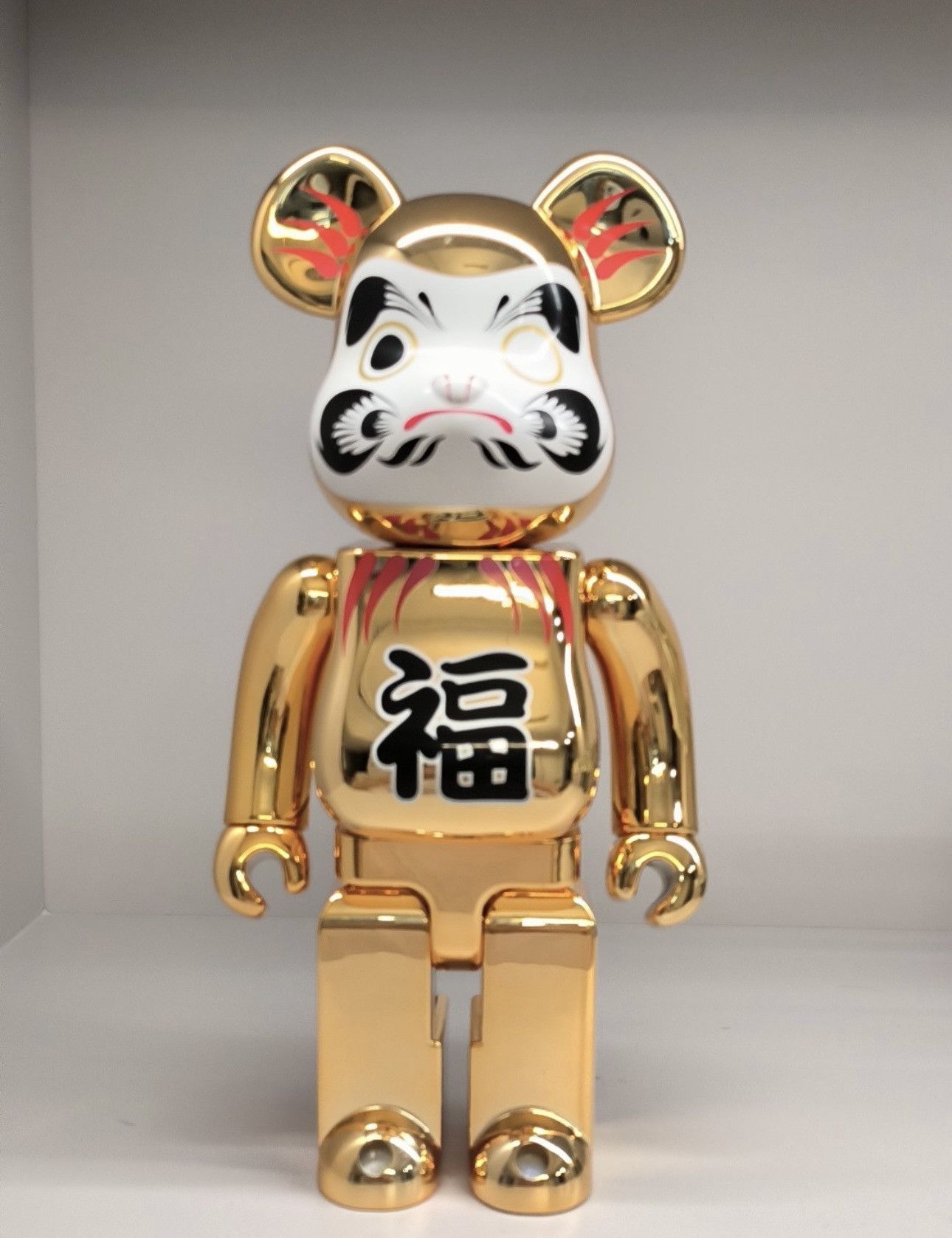 Japanese Brand × Medicom Toy Bearbrick Daruma Goukaku Gold Plated 400% Size ONE SIZE - 1 Thumbnail