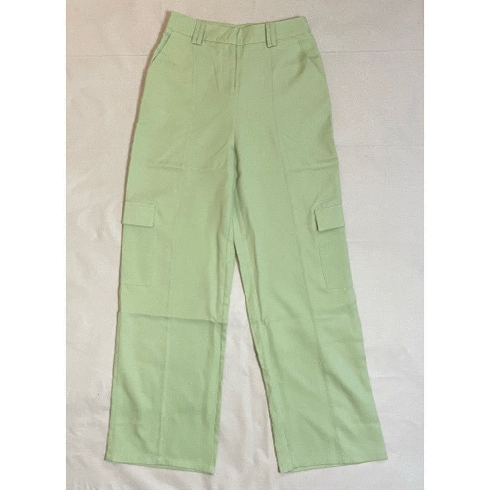 Other NWT New 4TH & RECKLESS Light Green Kylah Cargo Trousers Siz Size 28" / US 6 / IT 42 - 2 Thumbnail