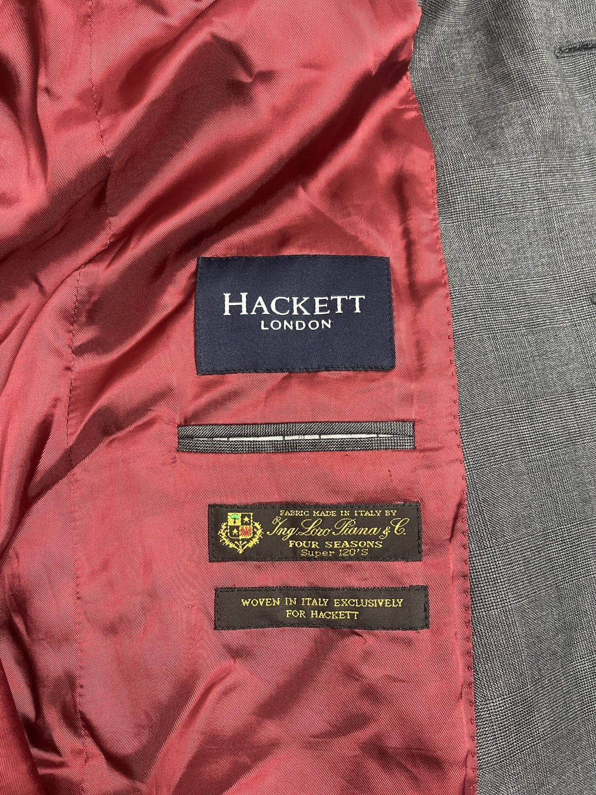 Hackett Hackett London Chelsea Blazer Loro Piana Super 120’s Wool Size 44L - 5 Thumbnail