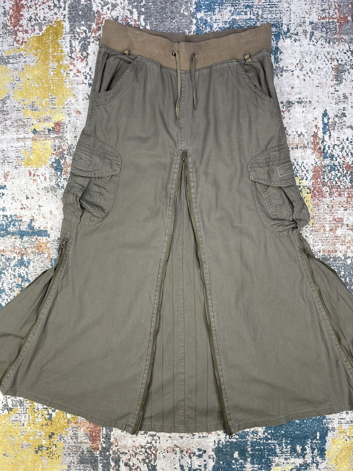 Le Grande Bleu (L.G.B.) Steals🔥G.O.A Styles Flared Cargo Skirts Size 31" - 4 Thumbnail