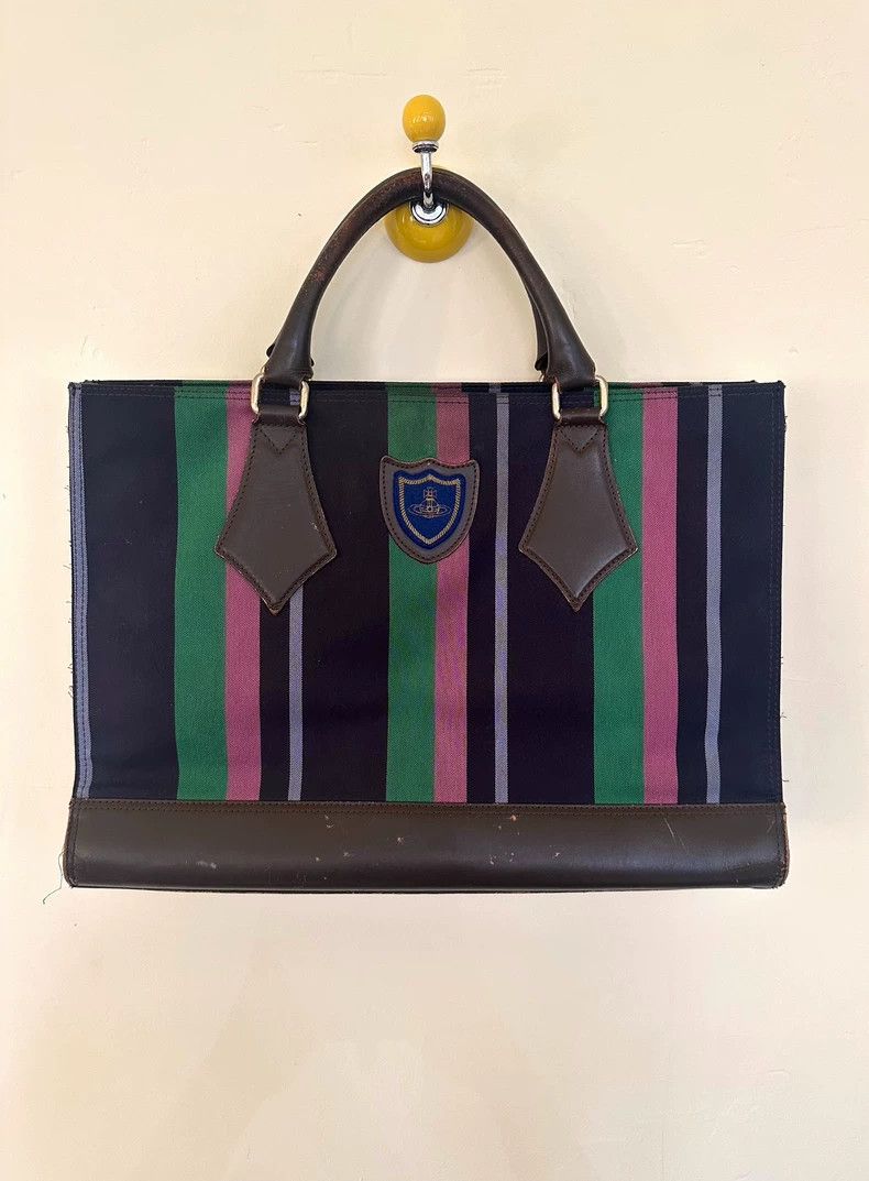 Vivienne Westwood size os Starry Saturn badge tote bag
