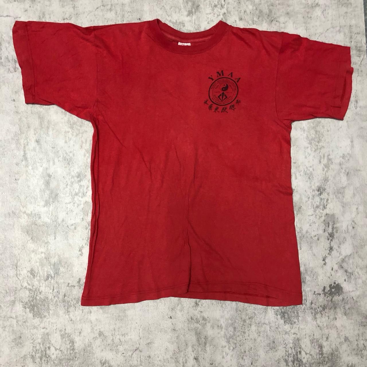 Other Red vintage 90s YMCA T-shirt tshirt Size US XL / EU 56 / 4 - 1 Thumbnail
