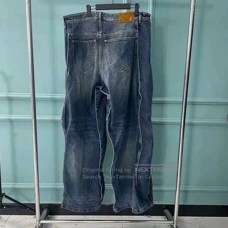 Louis Vuitton Louis Vuitton Vuitton twisted jeans by Charles Wang. Size US 36 / EU 52 - 2 Thumbnail