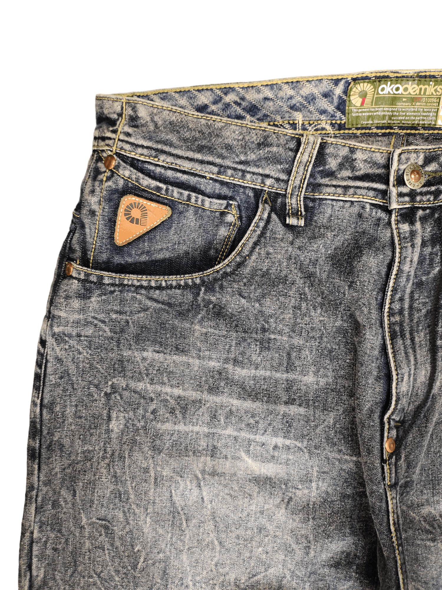 Akademiks Baggy Jeans 90s Akademiks Wide Leg Denim Y2k Jnco Size US 32 / EU 48 - 10 Thumbnail