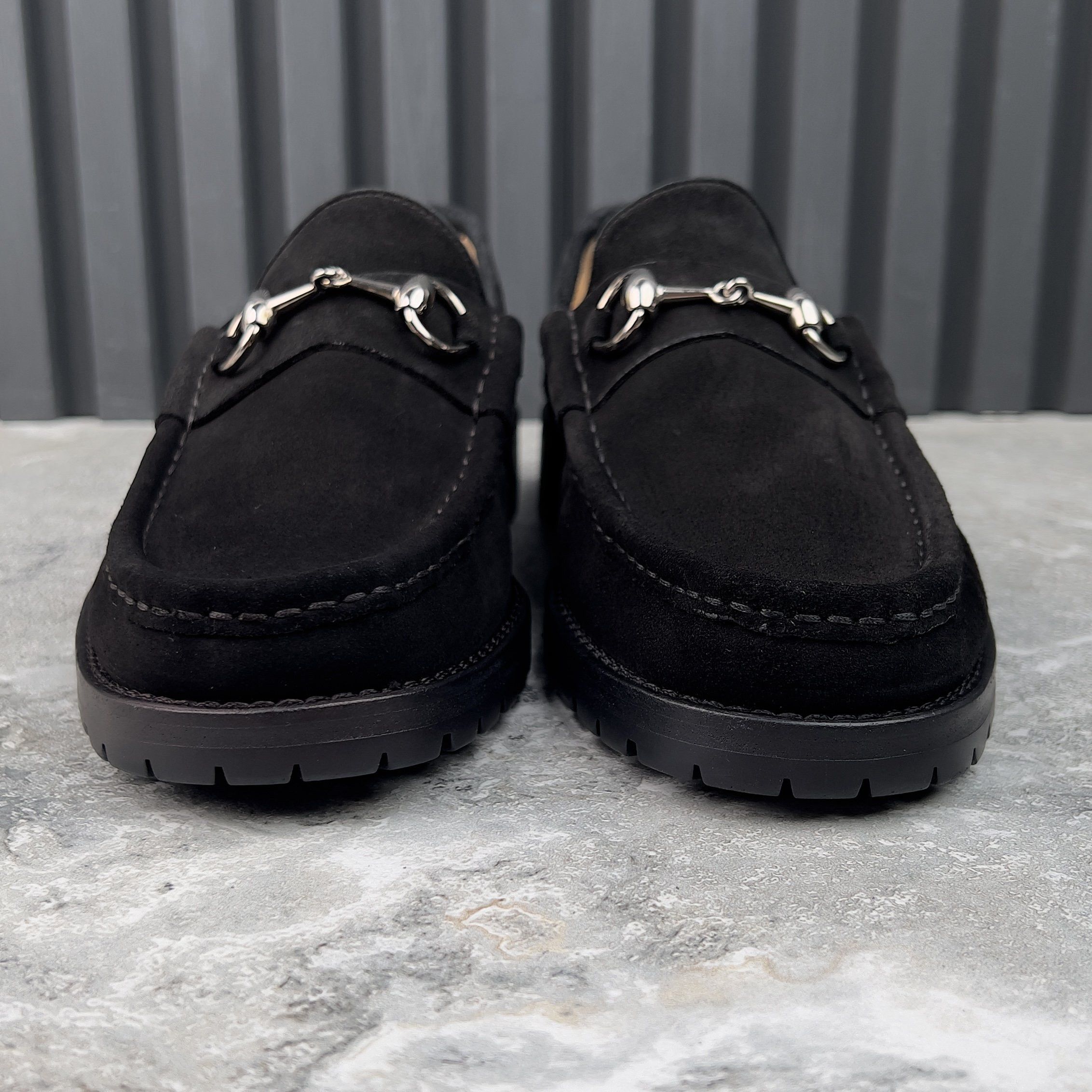 Gucci Sylke Horsebit Loafers Black Suede Size US 8 / EU 41 - 3 Thumbnail