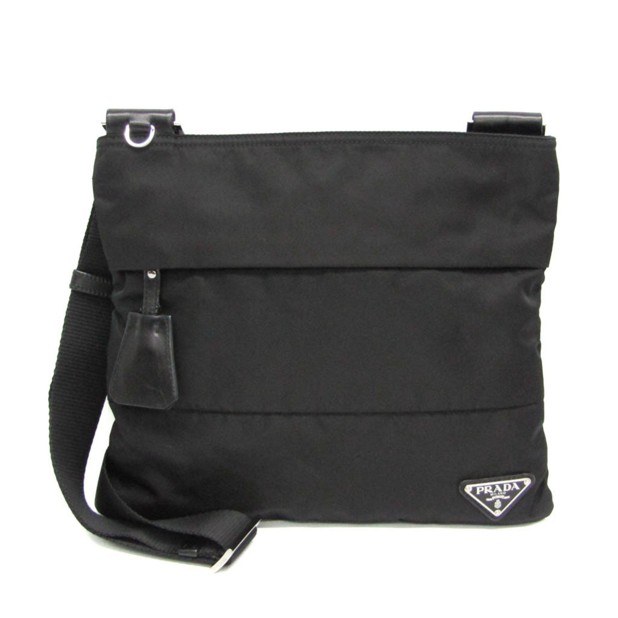 Prada Prada TESSUTO BT0741 Women's Nylon Shoulder Bag Black Size ONE SIZE - 1 Thumbnail
