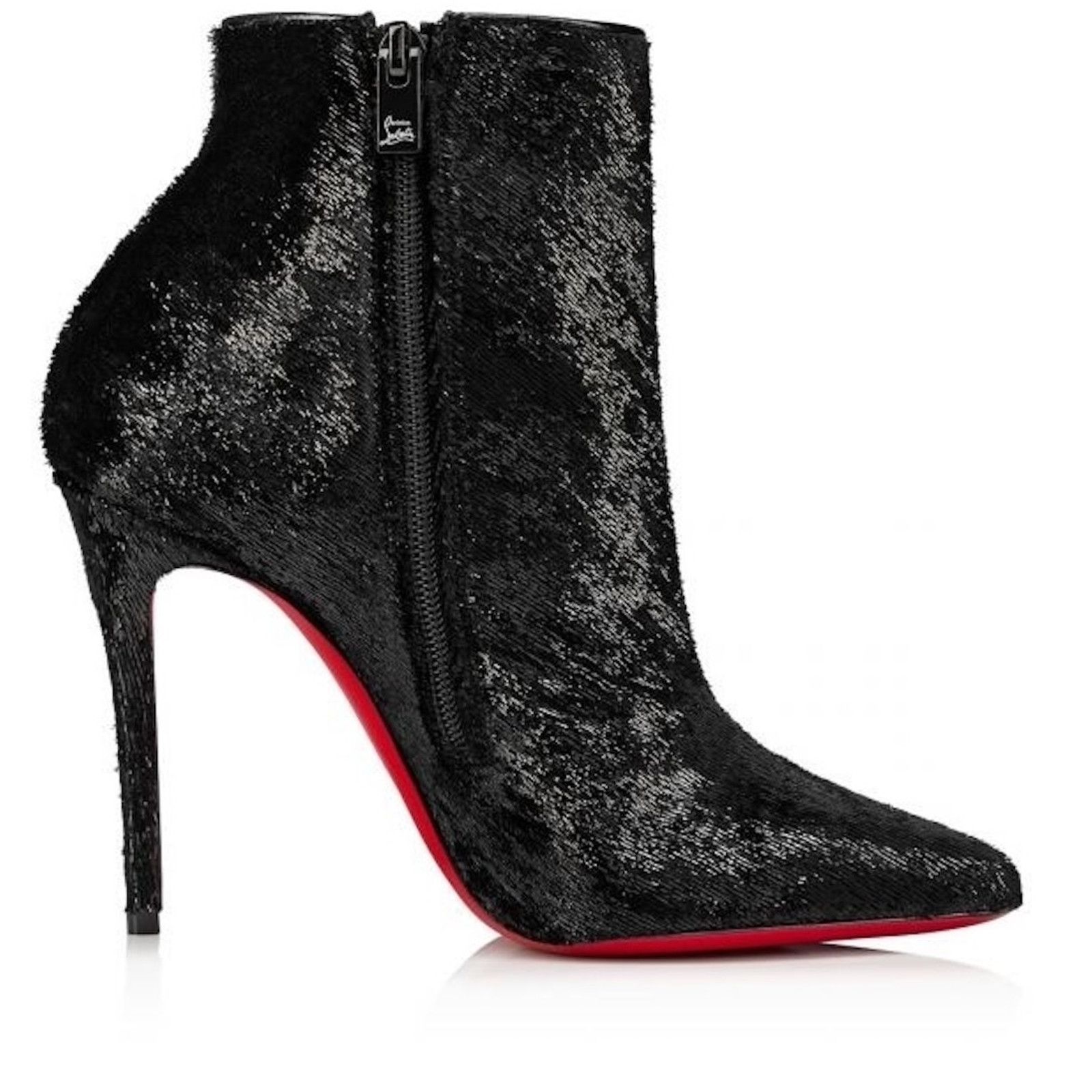 Christian Louboutin Christian Louboutin Black Velour So Kate Booty Pointy Toe 35 Size US 6 / IT 36 - 3 Thumbnail