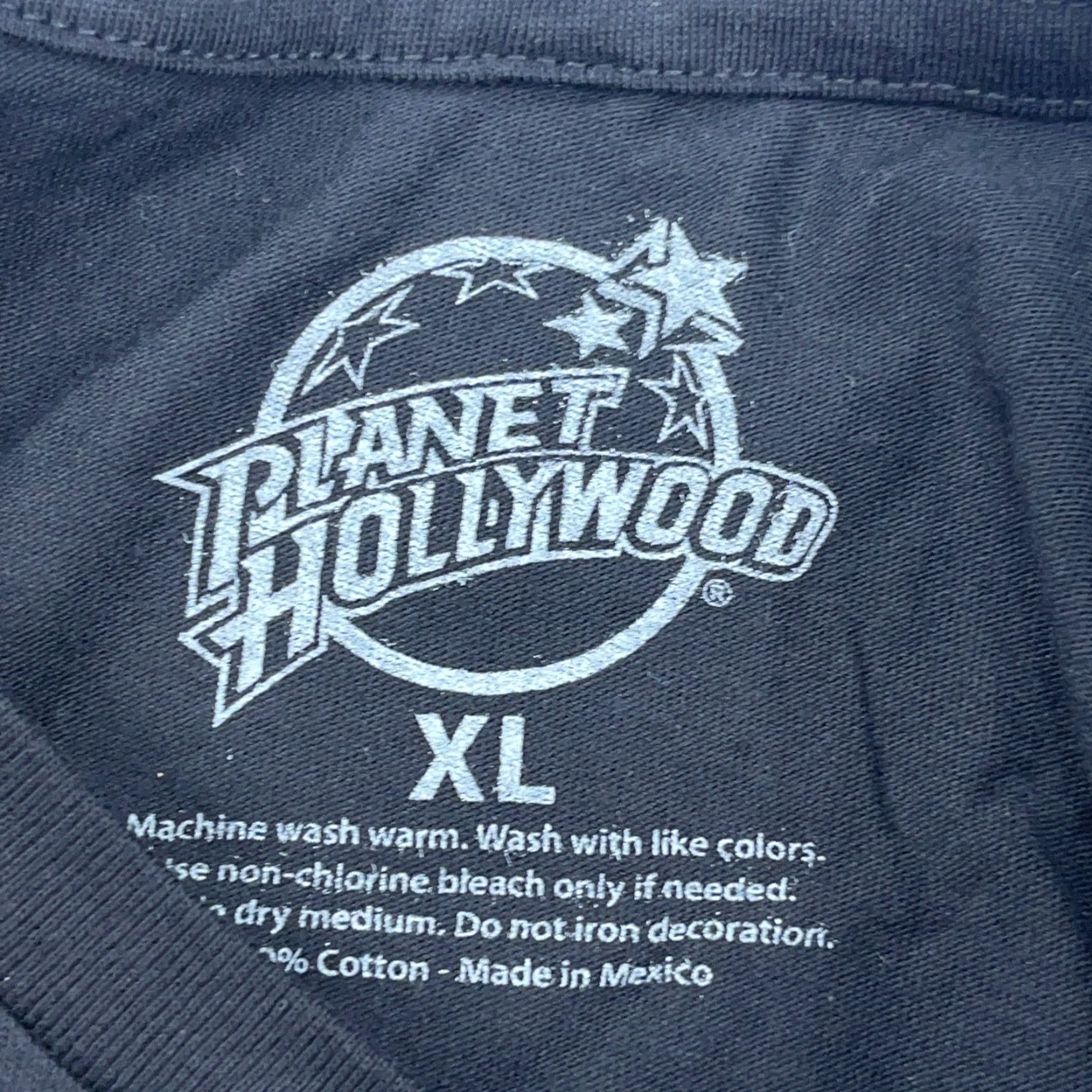Planet Hollywood Planet Hollywood Shirt Men XL Black Logo 90s Retro Houston Tee Adult T-Shirt Shirt Mens Size US XL / EU 56 / 4 - 4 Thumbnail