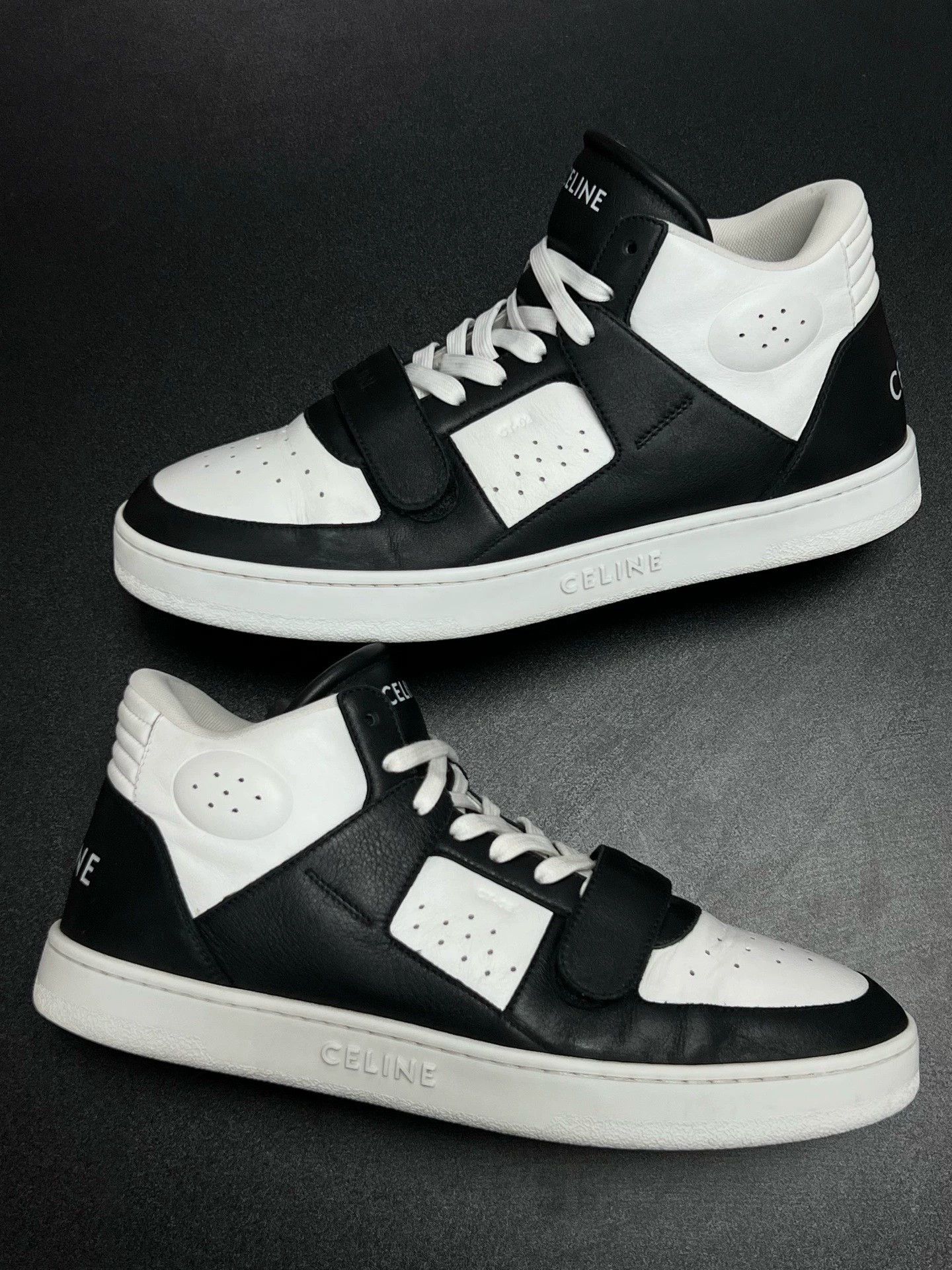 Celine celine mid-top sneakers black and white Size US 10 / EU 43 - 4 Thumbnail