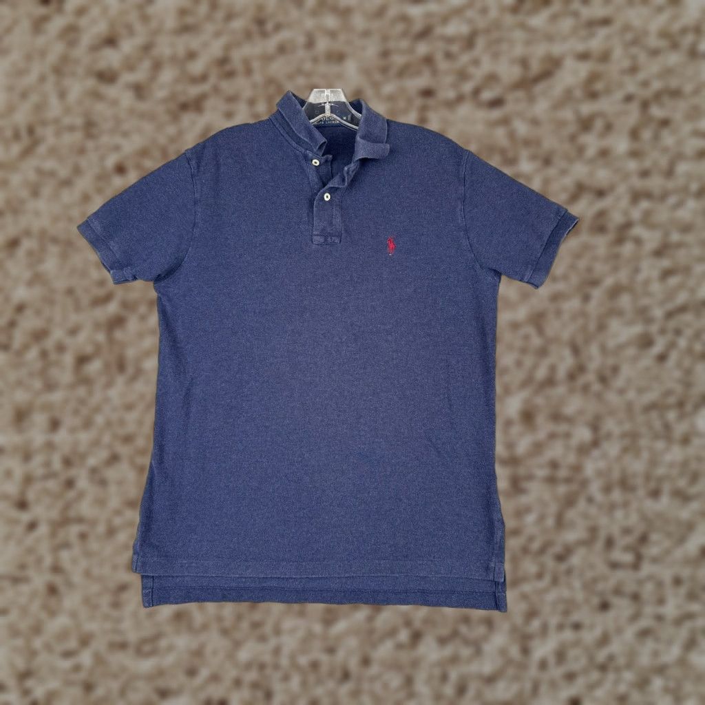 Polo Ralph Lauren Polo Ralph Lauren Polo Shirt Men Medium Blue 100% Cotton Short Sleeve Slim Fit Classic Golf Rugby Size US M / EU 48-50 / 2 - 1 Thumbnail