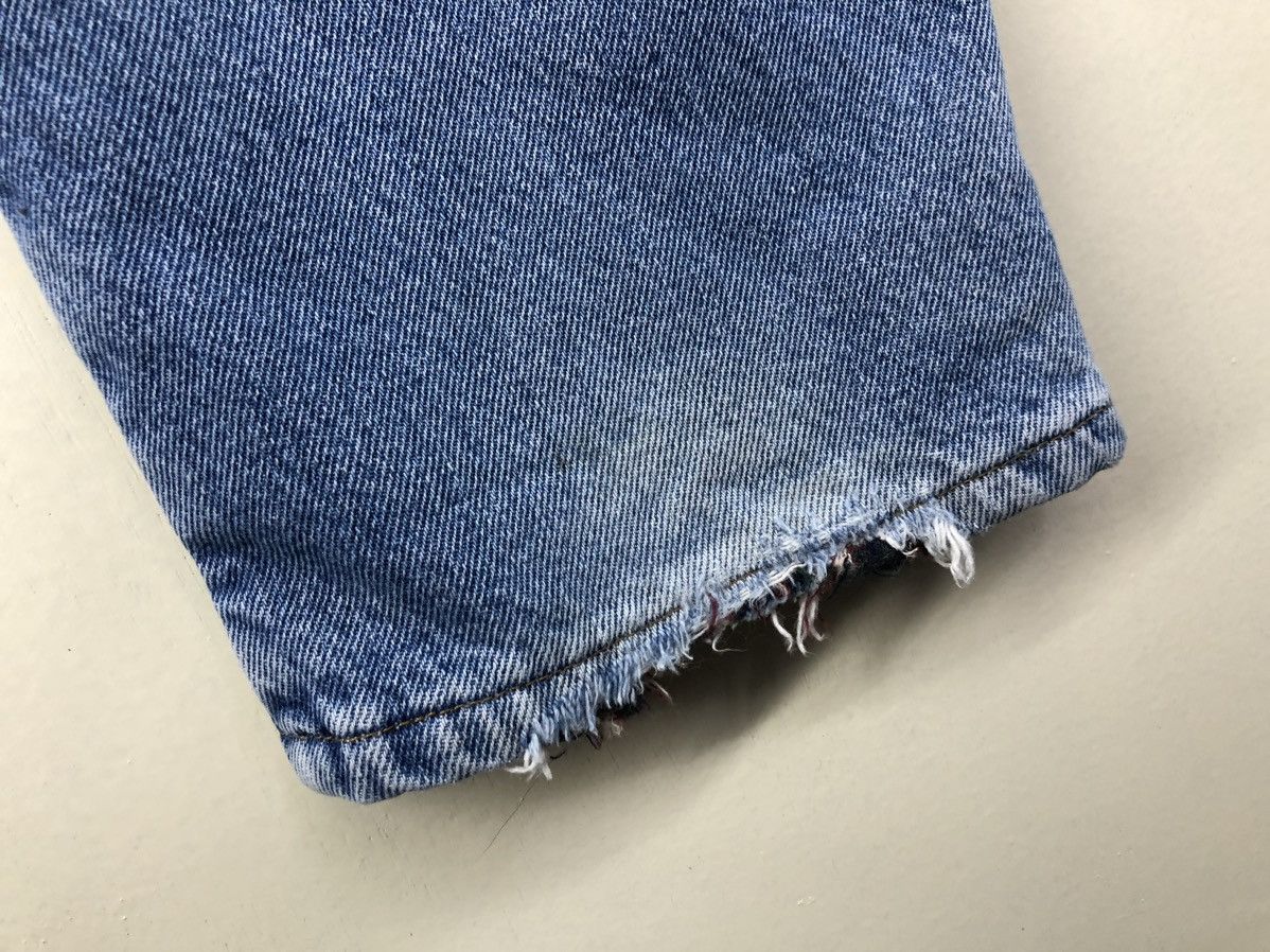 L.L. Bean Vintage L.L. Bean Lined Distressed Faded Blue Jeans Size US 31 - 21 Thumbnail