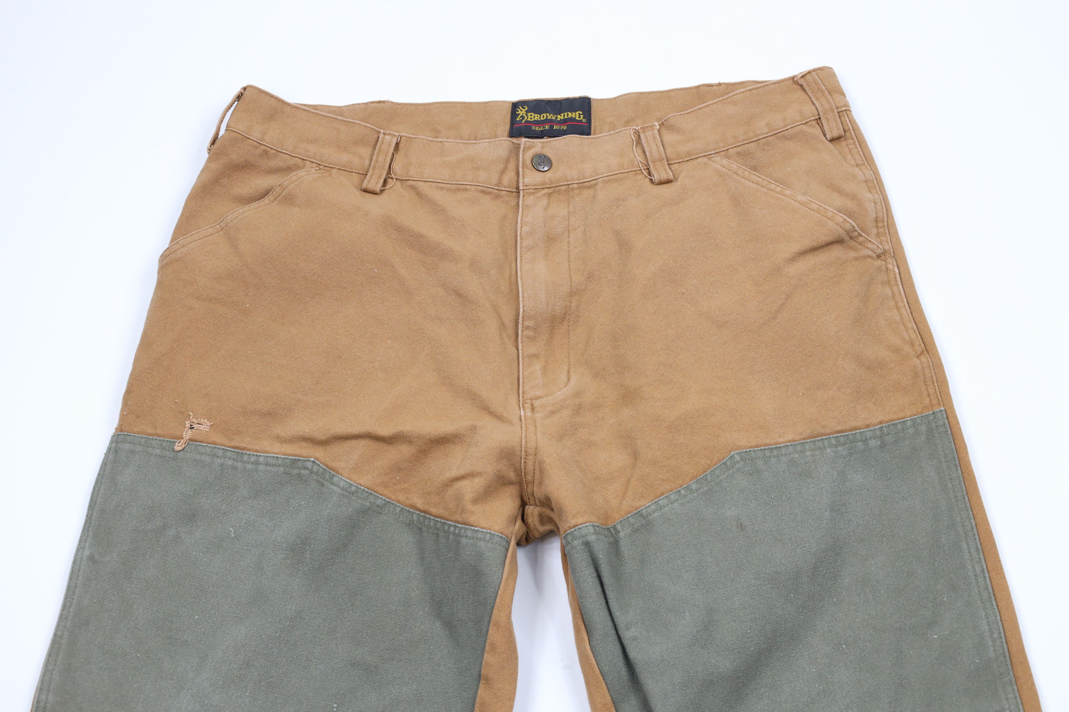 Vintage Vintage 90s Streetwear Reinforced Canvas Field Brush Pants Size US 37 - 2 Thumbnail