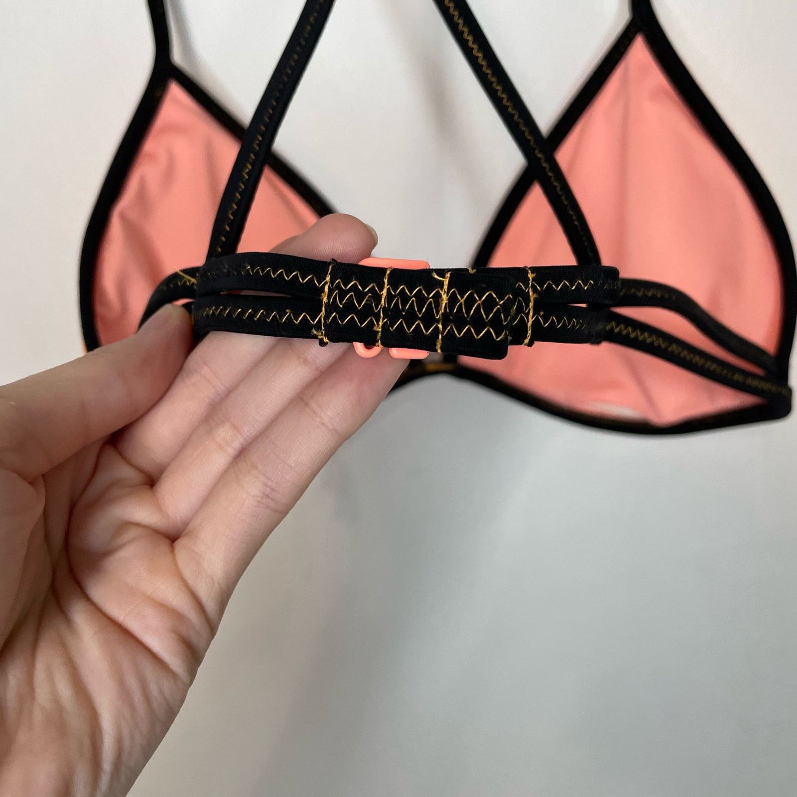 Victoria's Secret Victoria's Secret Orange Bikini Top M Triangle Racerback Size M / US 6-8 / IT 42-44 - 4 Thumbnail