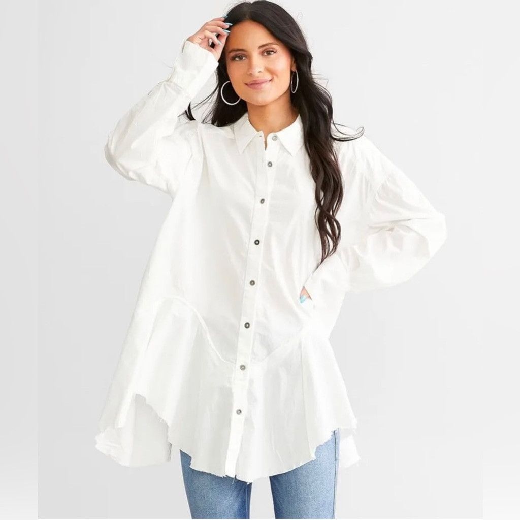 Free People Free People Freya Poplin Tunic Size S Size S / US 4 / IT 40 - 2 Thumbnail